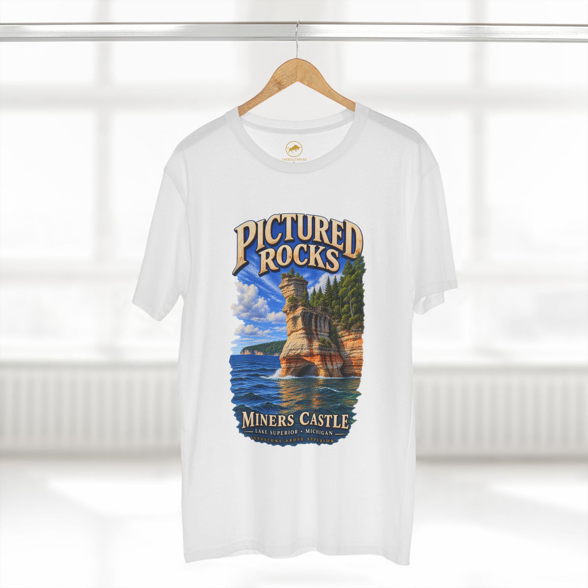 Pictured Rocks Miners Castle Shirt - Lake Superior Michigan T-Shirt, Upper Peninsula Great Lakes Travel Tee.