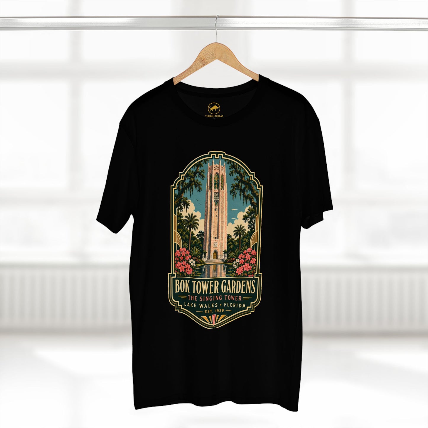 Bok Tower Gardens Shirt, The Singing Tower Tee, Lake Wales Florida T Shirt, Vintage Florida Landmark Gift, AS Colour 5001.