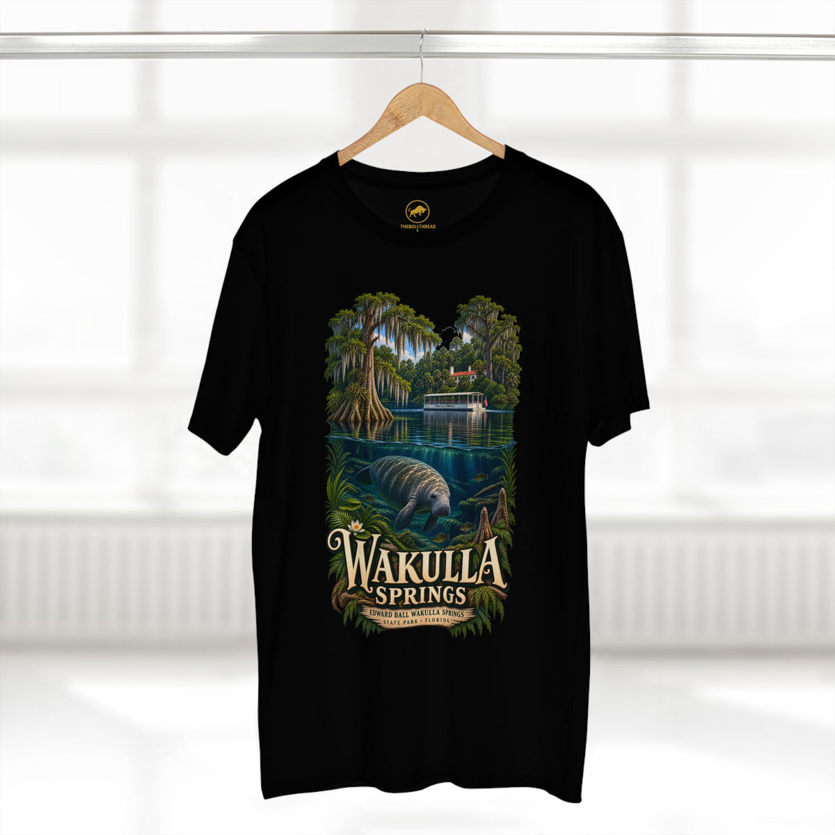 Wakulla Springs Shirt, Florida Manatee Graphic Tee, Edward Ball State Park Travel Souvenir.
