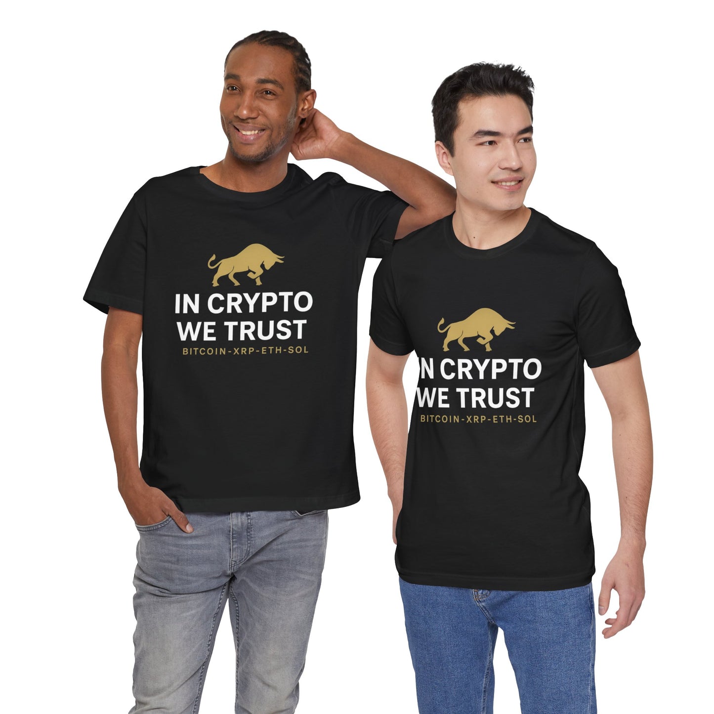 Premium Crypto Investor Shirt – In Crypto We Trust Bull Design by TheBullThread