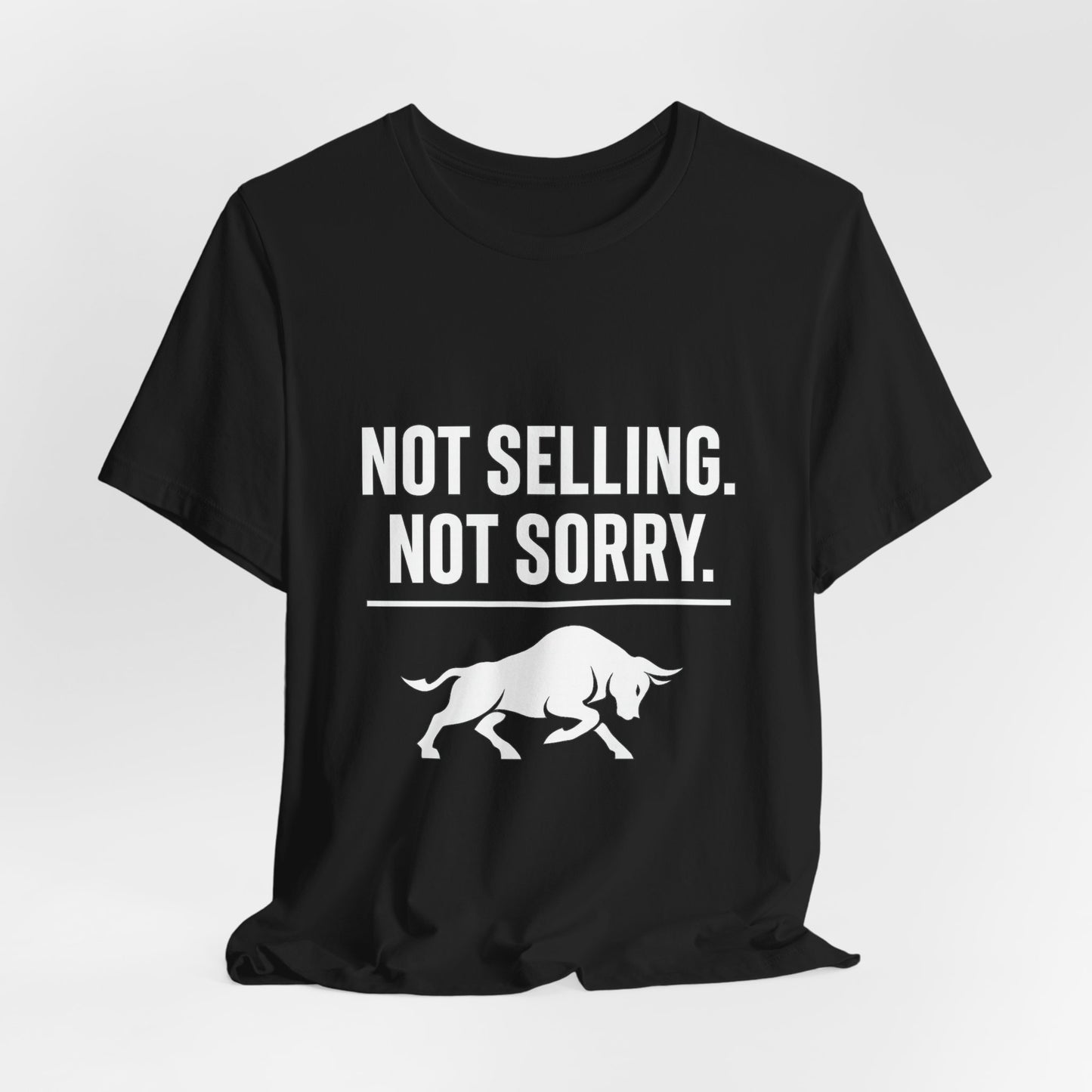 Premium Crypto Investor Shirt - Not Selling, Not Sorry Bull Market Tee by TheBullThread