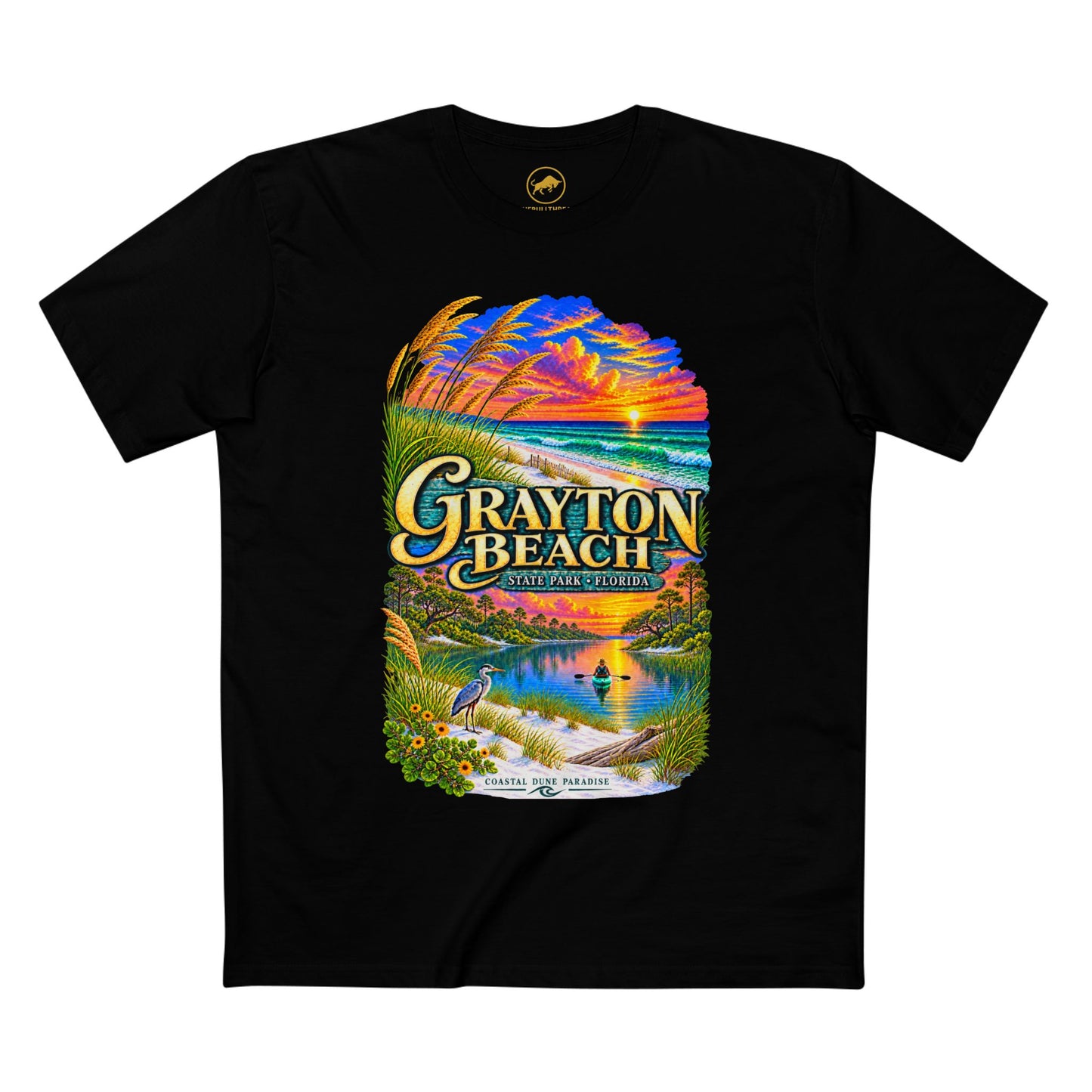 Grayton Beach State Park Shirt, Retro Florida Coastal Graphic Tee, Emerald Coast Vacation Souvenir