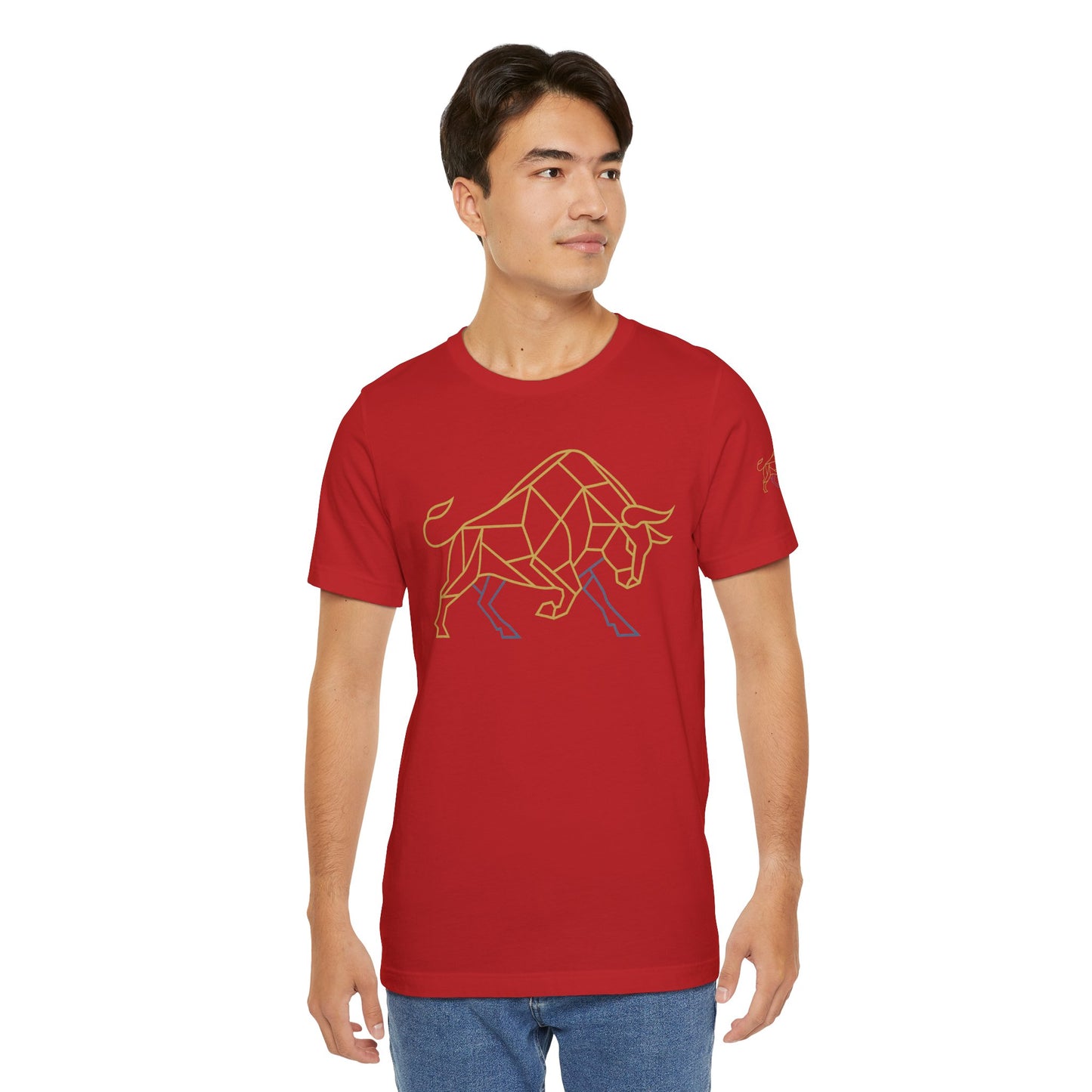 Premium Minimalist Crypto T-Shirt - Geometric Bull Graphic Inspired by Bitcoin & XRP by TheBullThread