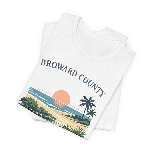 Broward County Florida Shirt - Everglades to Ocean Nature Tee, South Florida Graphic T Shirt, Coastal Art Gift, Mangrove Sunset Shirt.