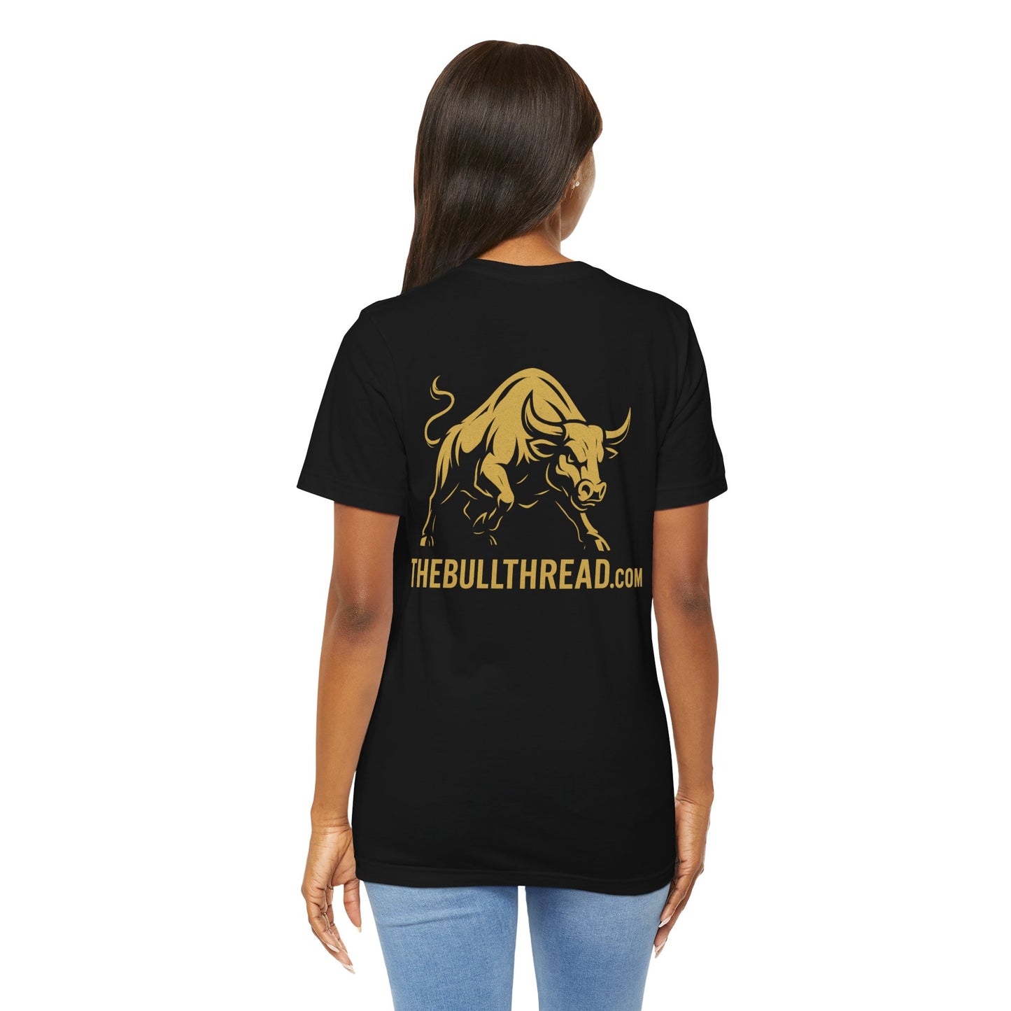 Premium Gold Motivational Streetwear Tee by The BullThread | Job Pays the Bills Business Pays the Lifestyle | Luxury Investor Shirt