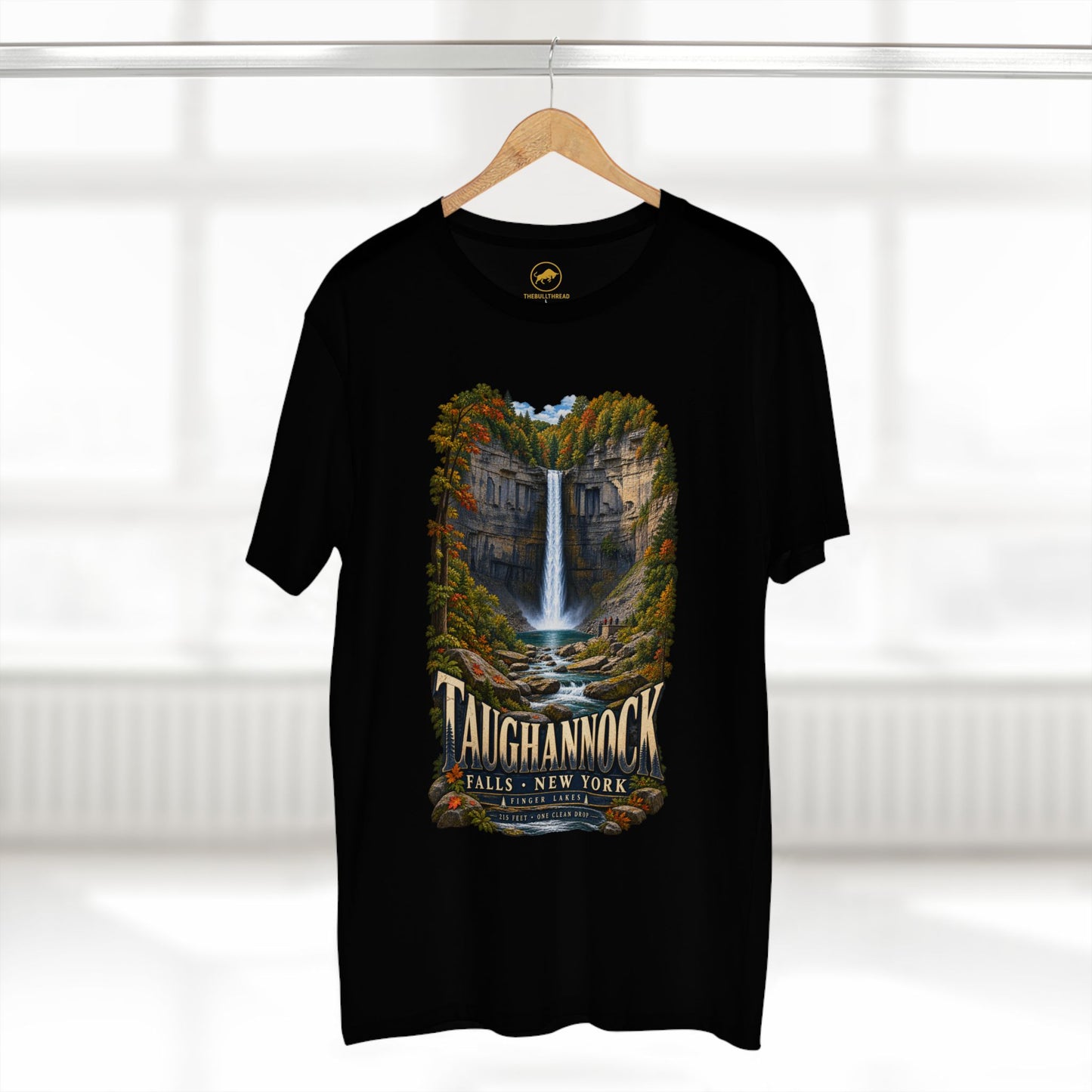 Taughannock Falls Shirt, Finger Lakes New York Tee, Upstate NY Waterfall State Park, Cayuga Lake Hiking Gift.