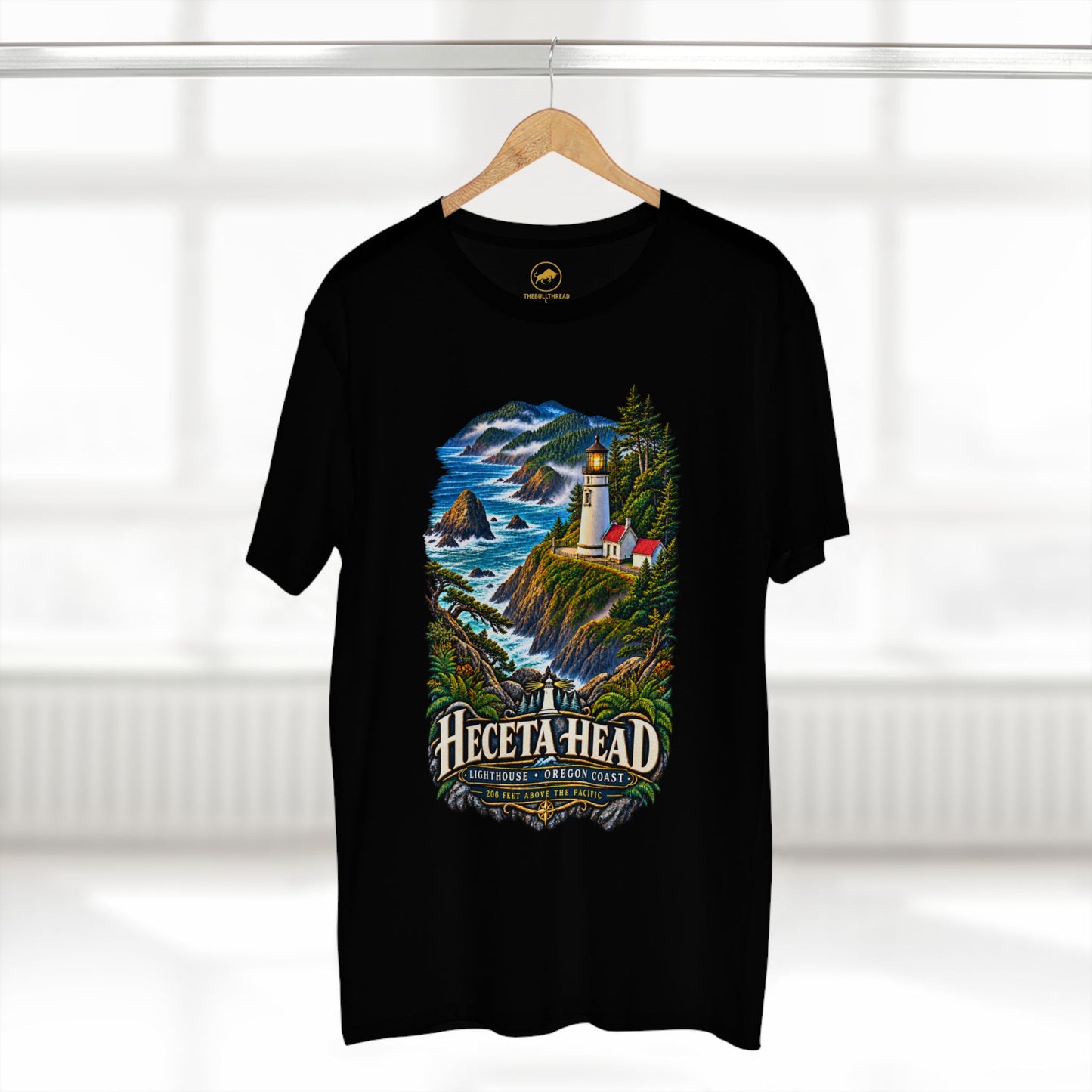Heceta Head Lighthouse Shirt, Oregon Coast T Shirt, Pacific Northwest Tee, Florence Oregon Gift, Coastal Landmark Shirt.