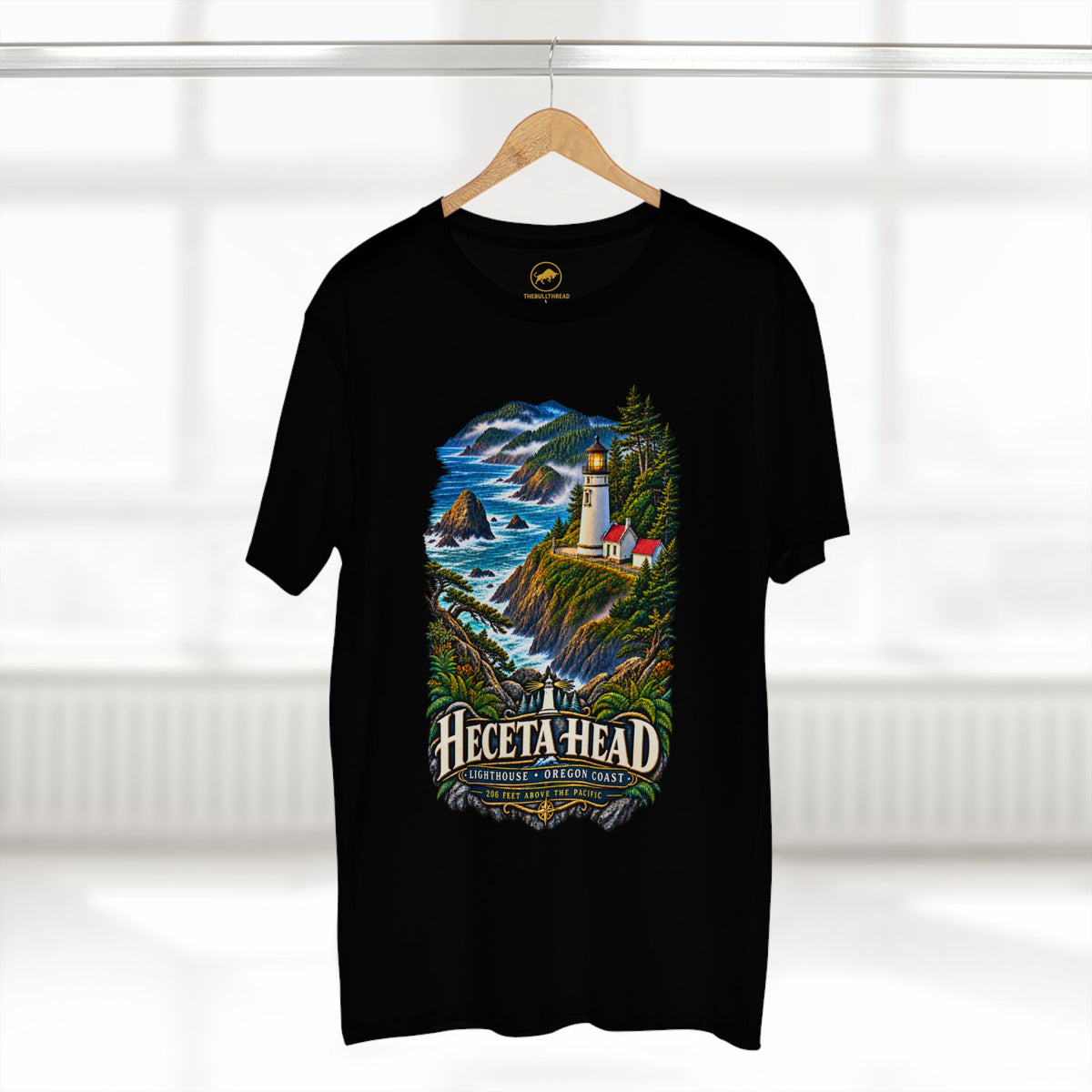Heceta Head Lighthouse Shirt, Oregon Coast T Shirt, Pacific Northwest Tee, Florence Oregon Gift, Coastal Landmark Shirt.