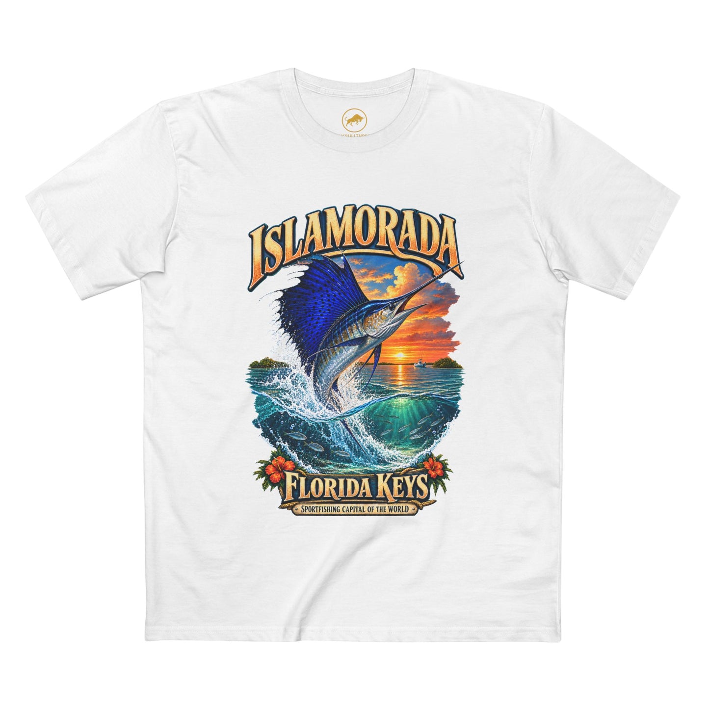 Islamorada Sailfish T-Shirt, Florida Keys Sportfishing Tee, Offshore Angler Fishing Gift.