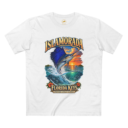 Islamorada Sailfish T-Shirt, Florida Keys Sportfishing Tee, Offshore Angler Fishing Gift.