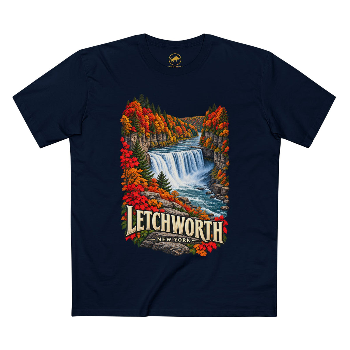 Letchworth State Park Shirt, New York Waterfall T-Shirt, Fall Foliage Hiking Tee, Upstate NY Nature Travel Gift.