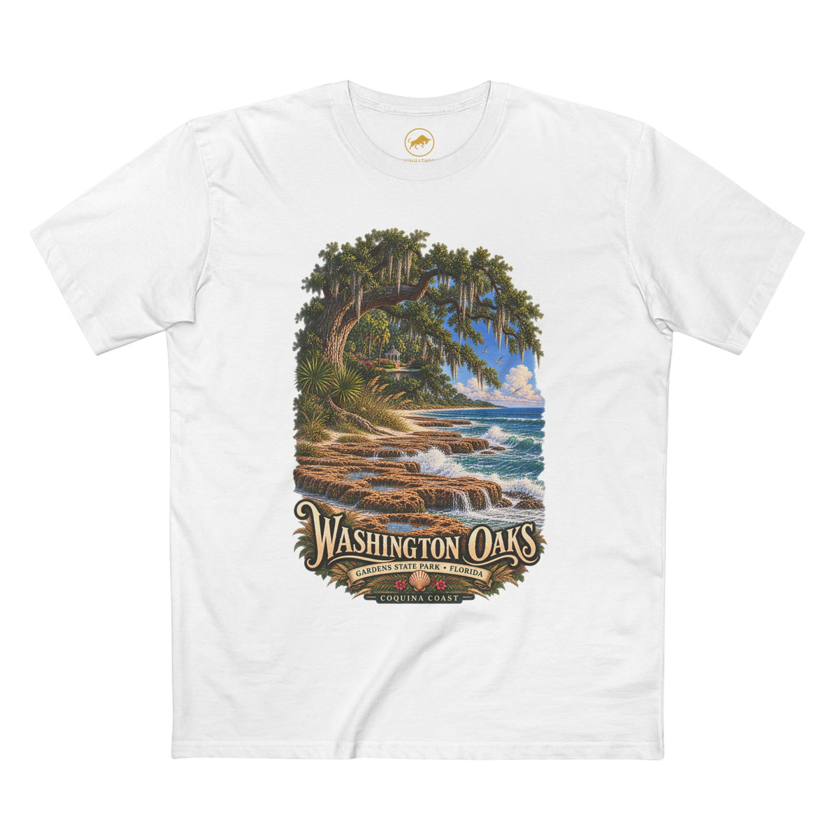 Washington Oaks Gardens State Park T Shirt, Palm Coast Florida Coquina Coast Tee.