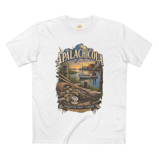 Apalachicola Florida T-Shirt, Forgotten Coast Oyster Town Maritime Heritage Tee.