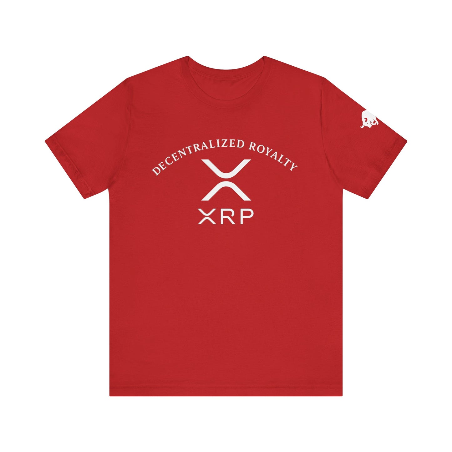 Premium XRP Investor Shirt - Decentralized Royalty Bull Sleeve Design by TheBullThread