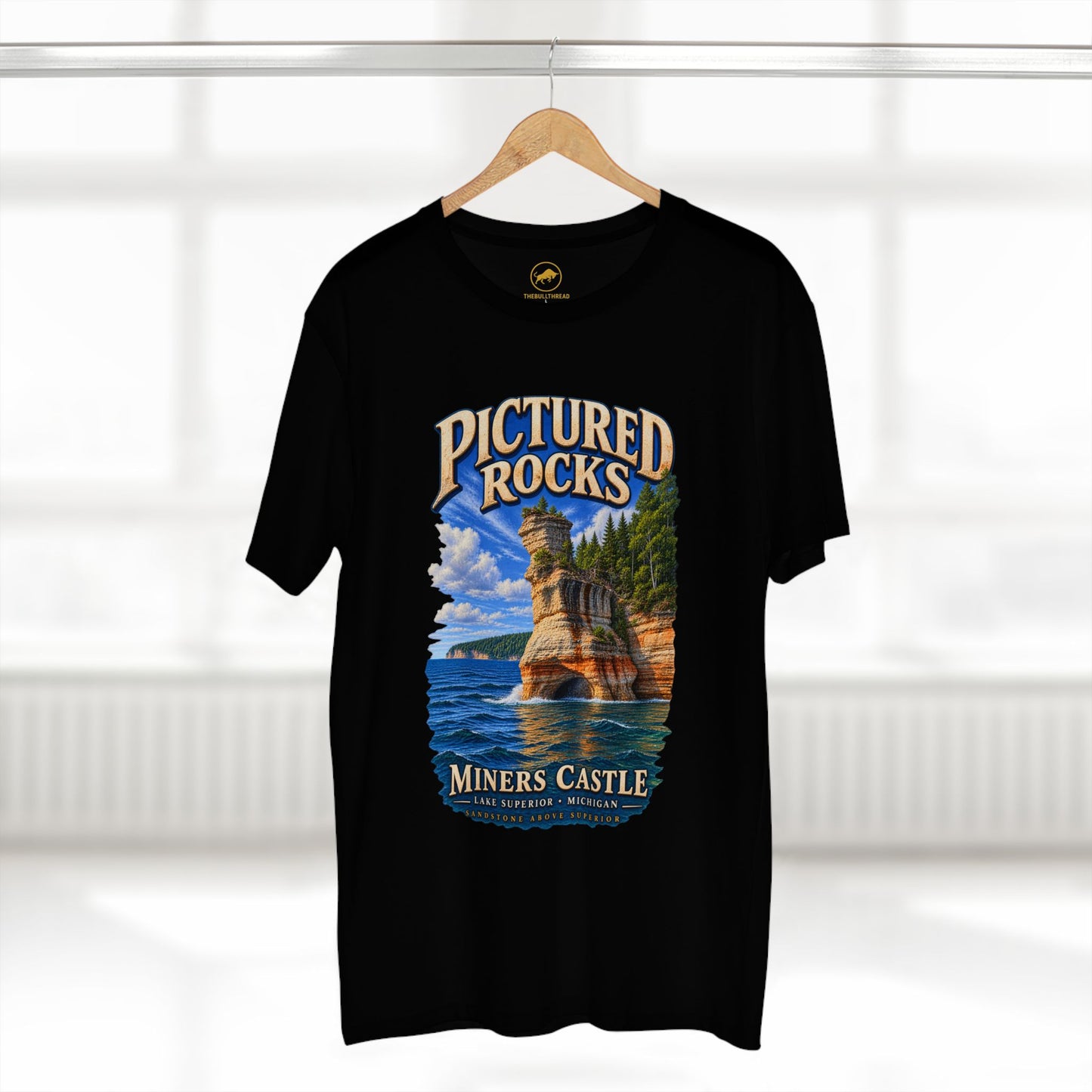 Pictured Rocks Miners Castle Shirt - Lake Superior Michigan T-Shirt, Upper Peninsula Great Lakes Travel Tee.