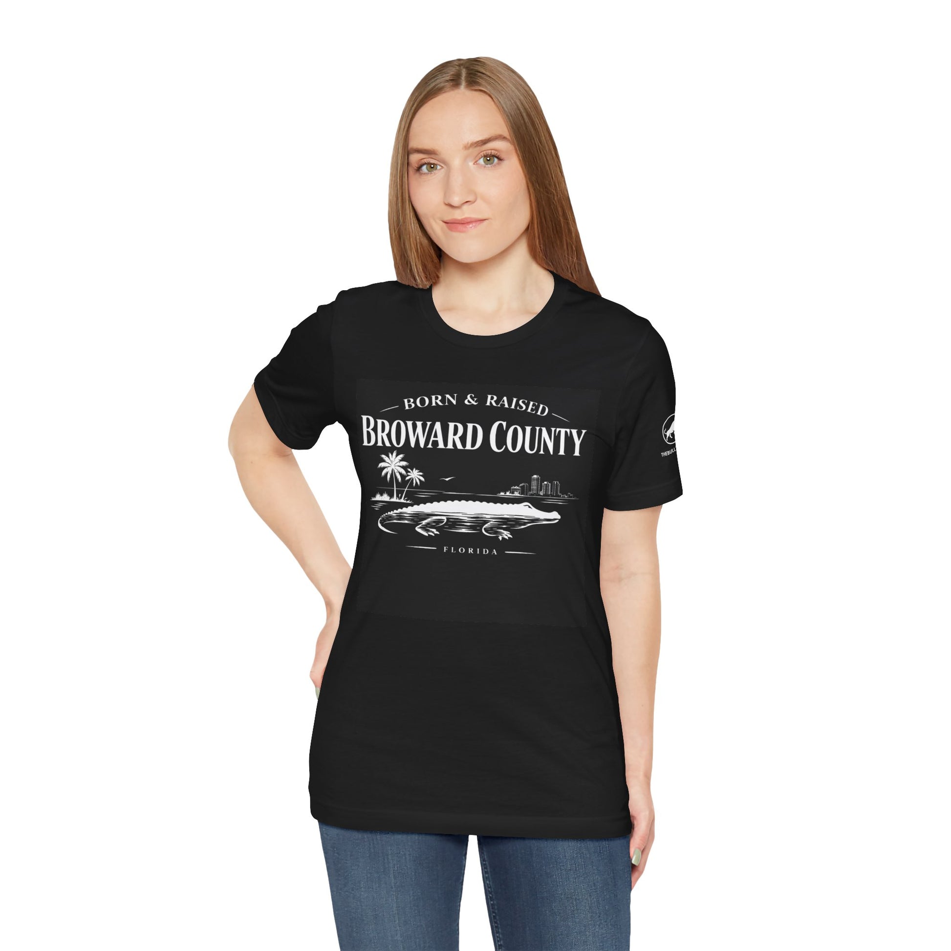 Broward County Born & Raised Shirt, South Florida Gator Tee, 954 Florida Local Shirt, Fort Lauderdale Beach, Premium Streetwear.