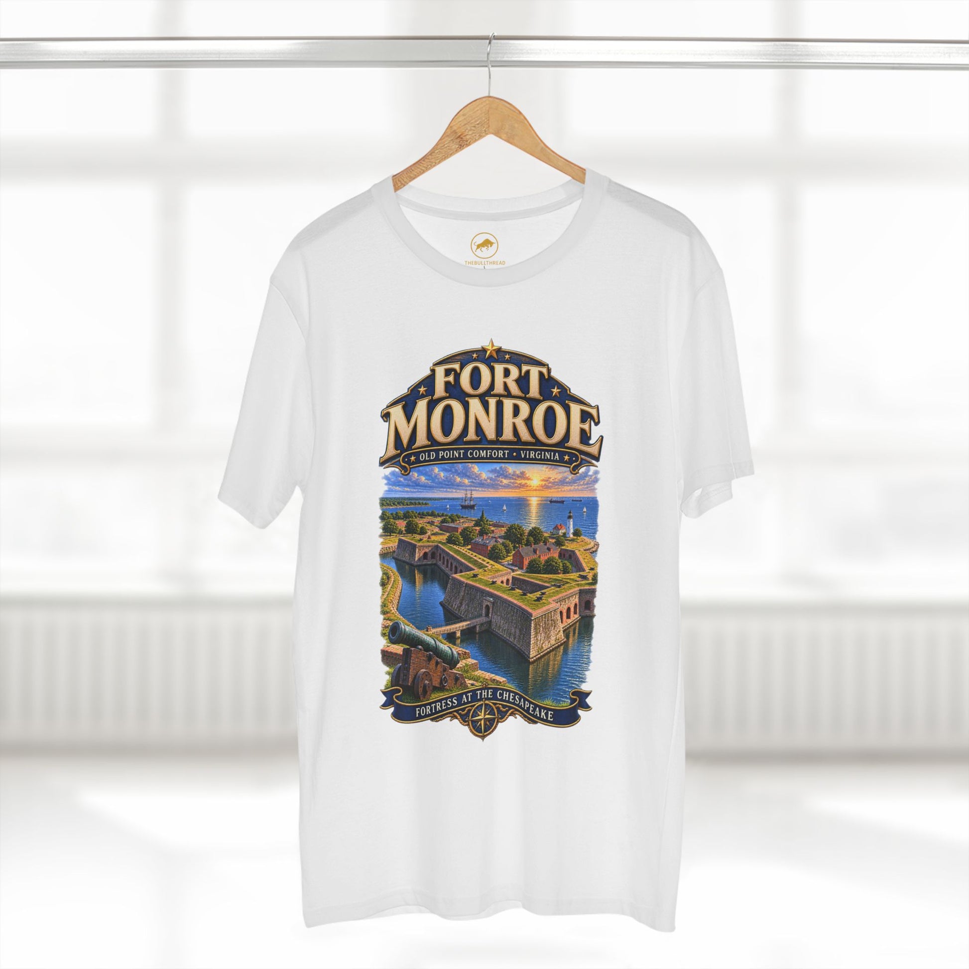 Fort Monroe Virginia T-Shirt: Old Point Comfort Chesapeake Bay Historic Fort Tee.