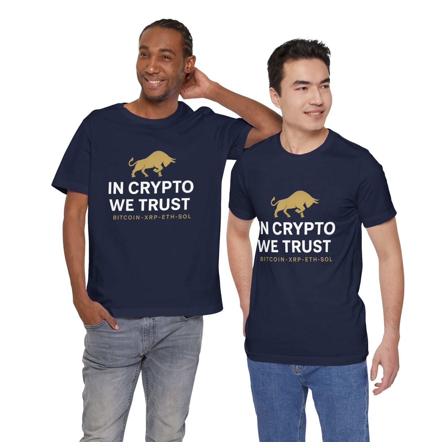 Premium Crypto Investor Shirt – In Crypto We Trust Bull Design by TheBullThread