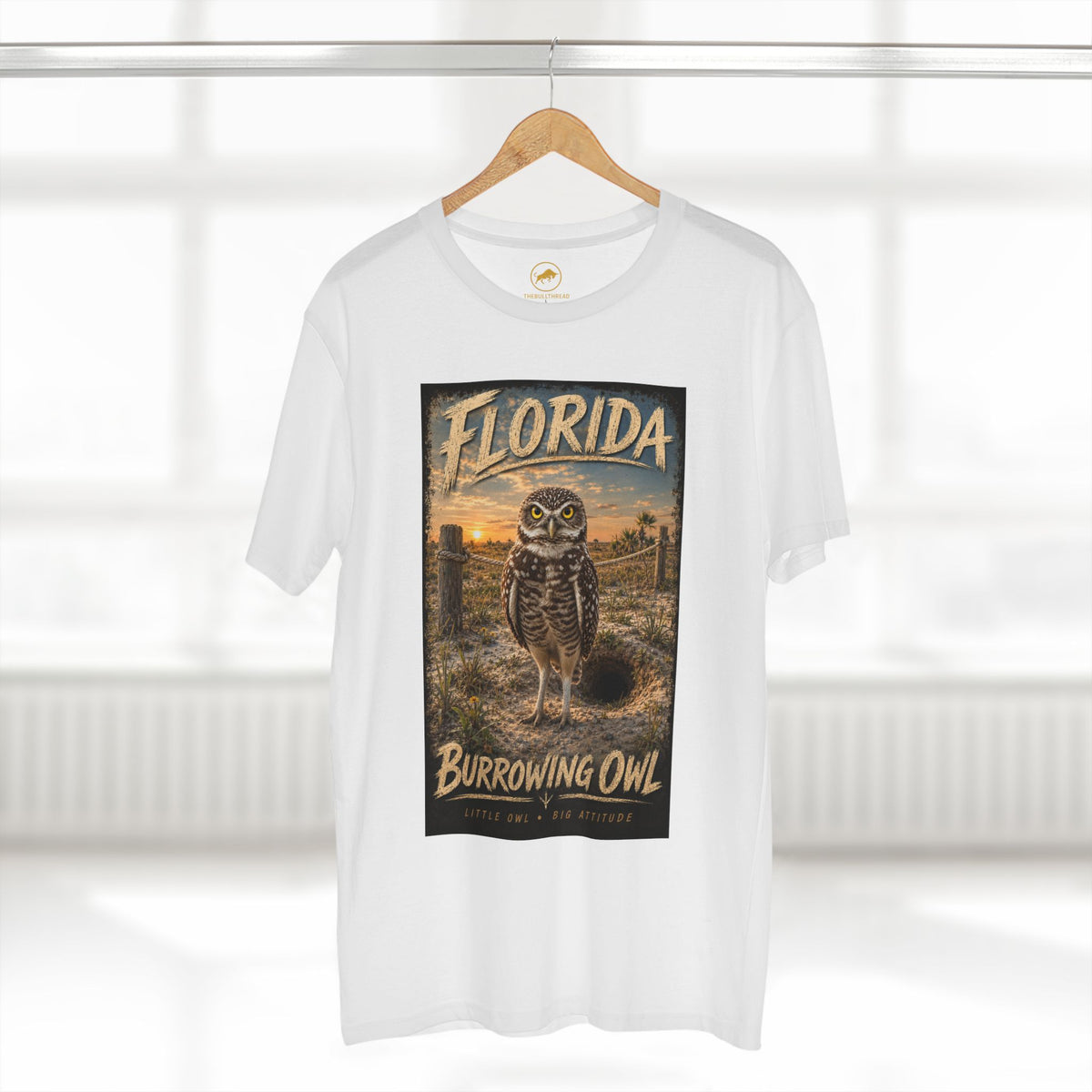 Florida Burrowing Owl T-Shirt - Vintage Wildlife Graphic Tee.