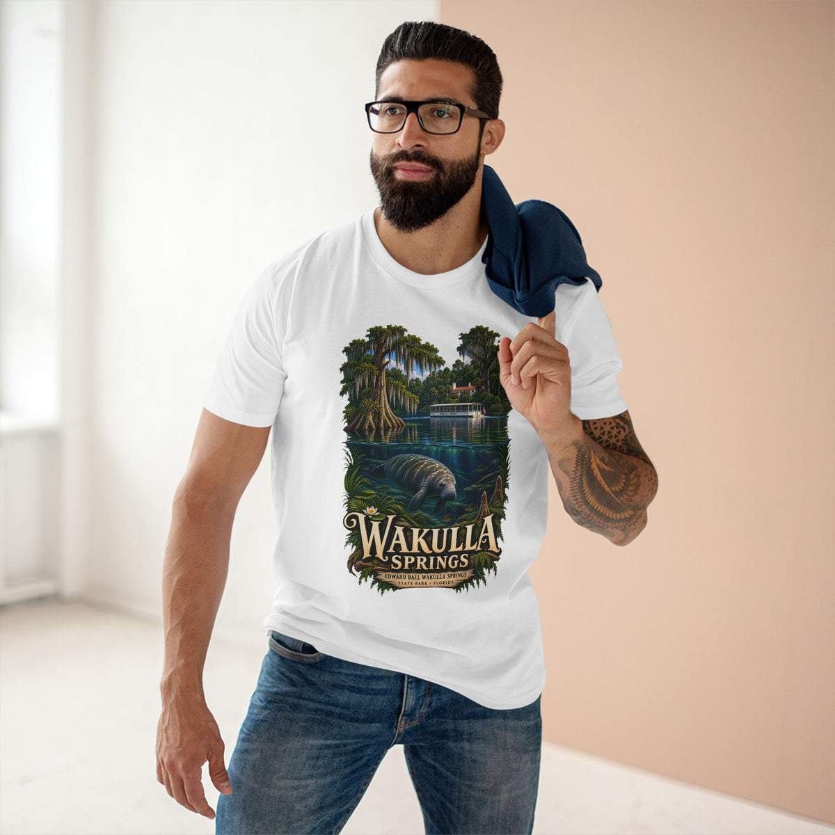 Wakulla Springs Shirt, Florida Manatee Graphic Tee, Edward Ball State Park Travel Souvenir.