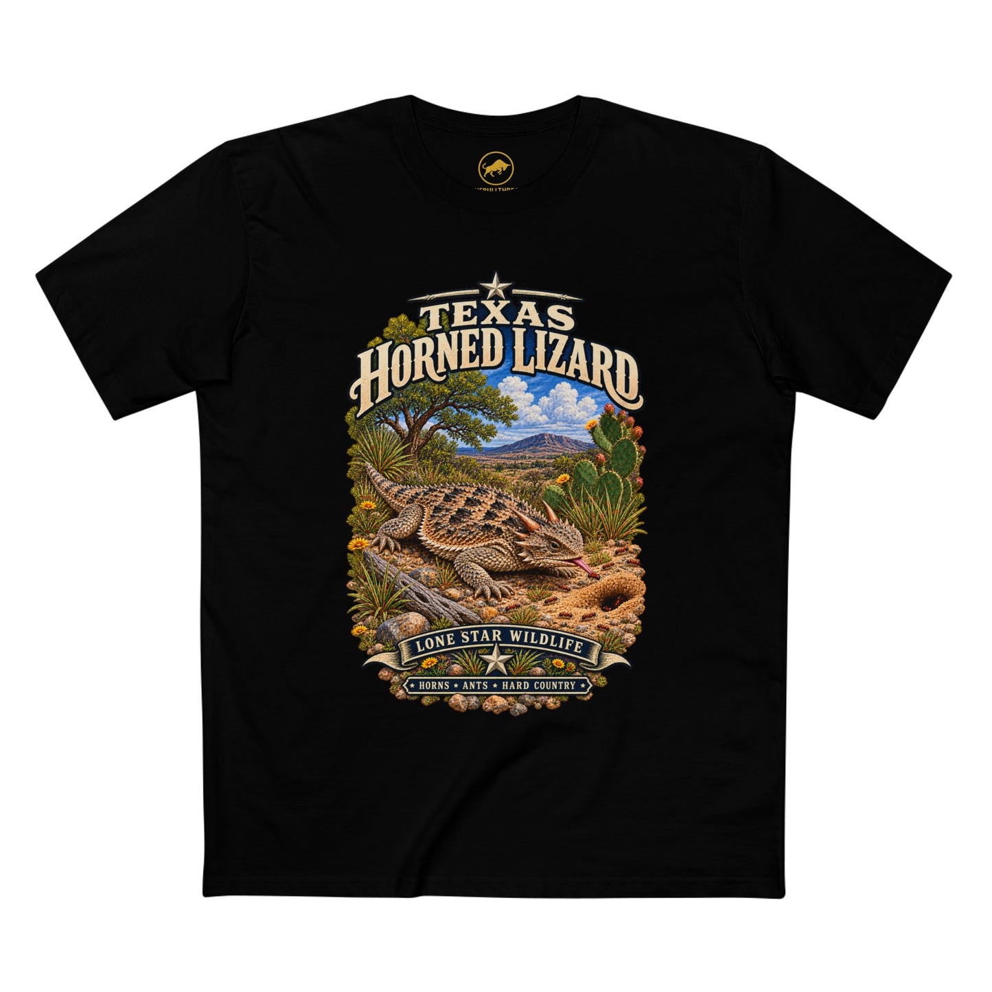 Texas Horned Lizard Shirt, Horny Toad T-Shirt, Texas Wildlife Tee, Western Desert Reptile Shirt, Southwest Nature Gift