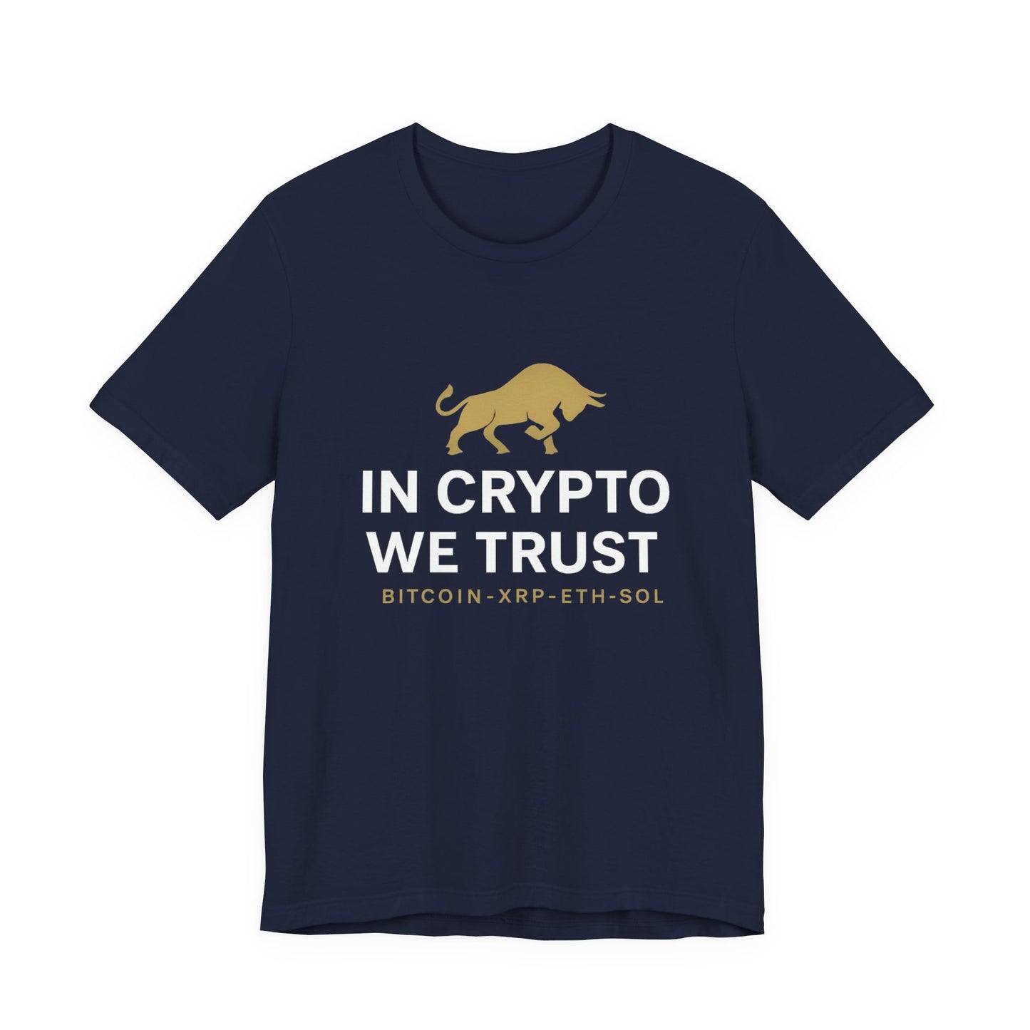 Premium Crypto Investor Shirt – In Crypto We Trust Bull Design by TheBullThread