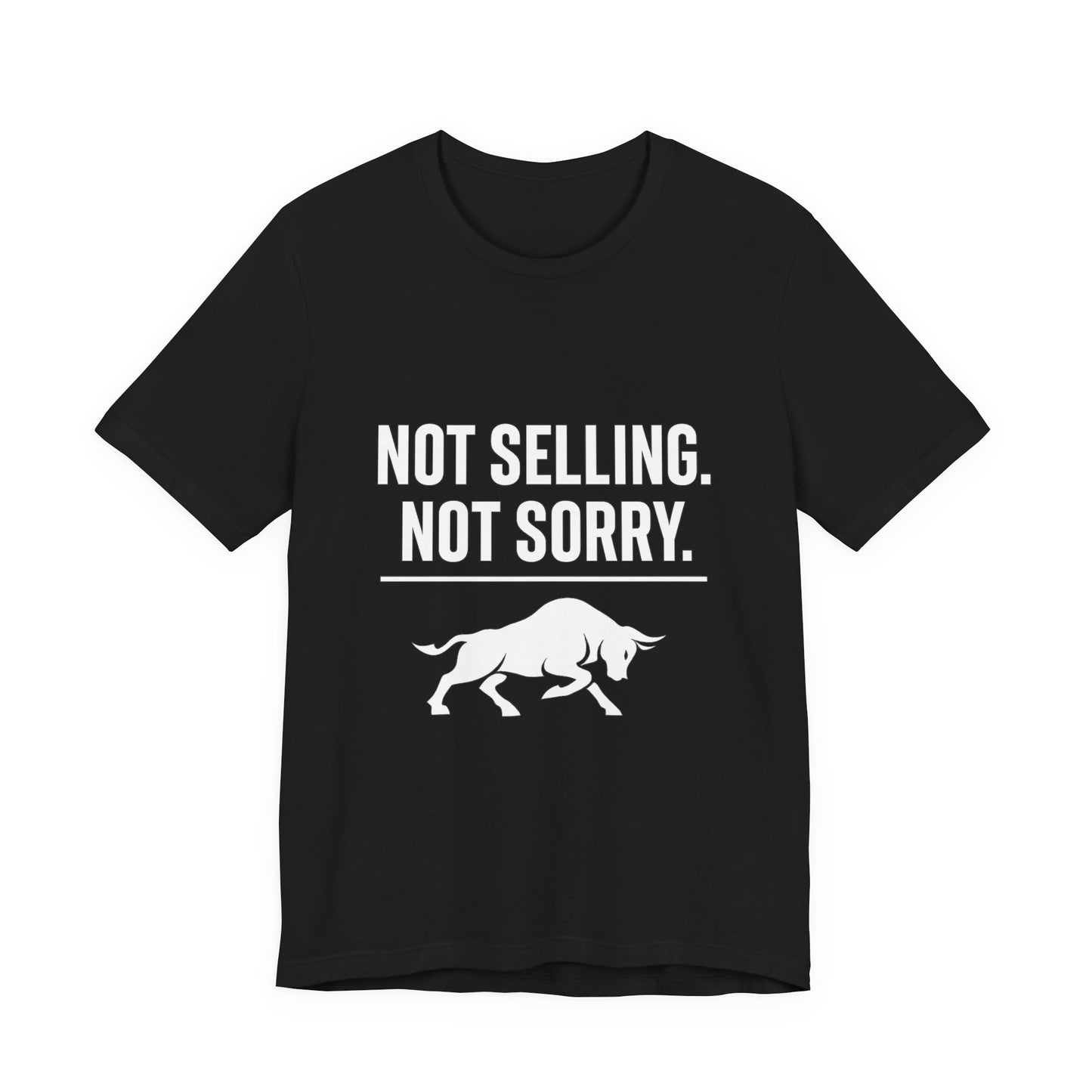 Premium Crypto Investor Shirt - Not Selling, Not Sorry Bull Market Tee by TheBullThread