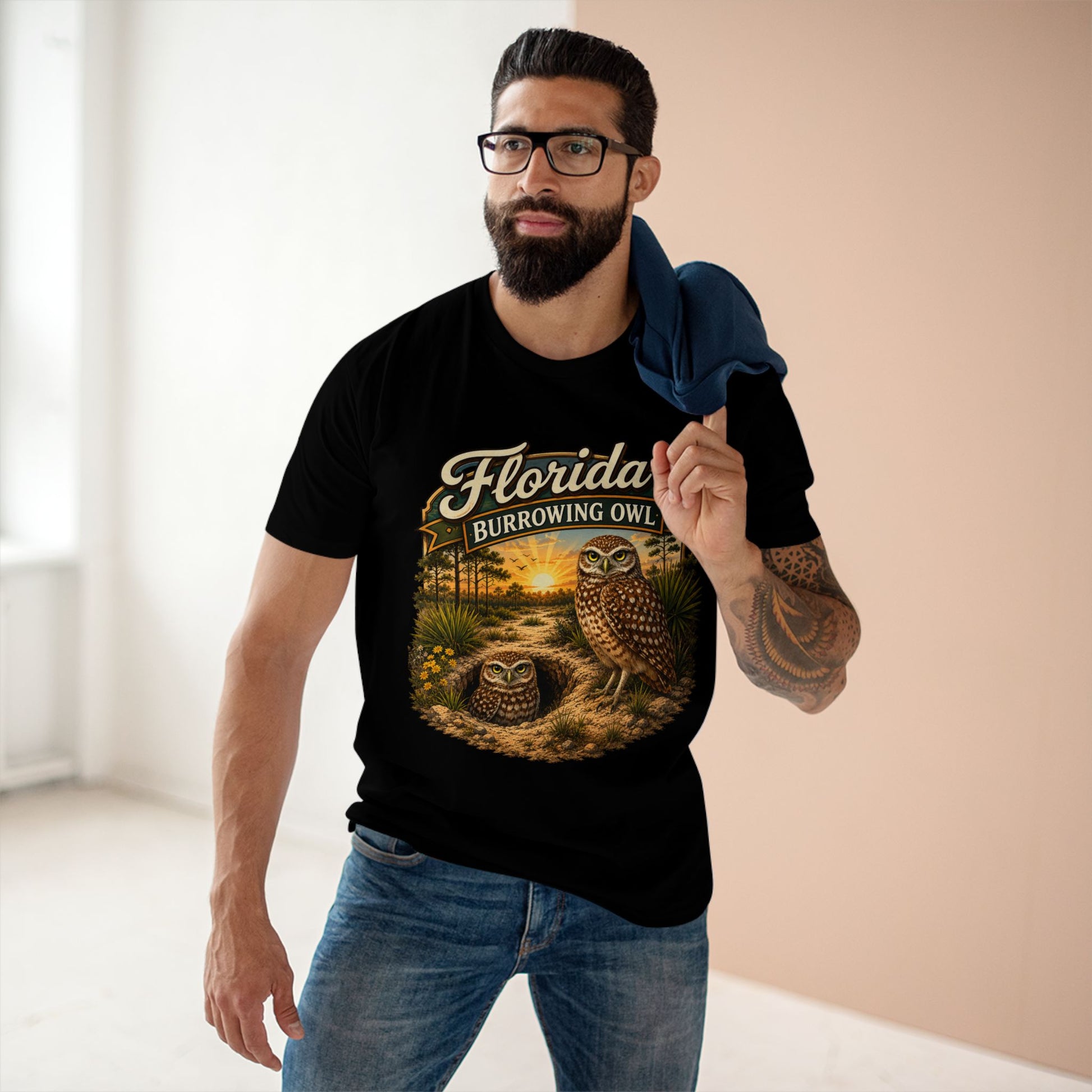 Florida Burrowing Owl Shirt, Florida Wildlife Shirt, Burrowing Owl Tee, Nature Lover Gift, Bird Watching Shirt, Florida Bird Shirt, Premium.