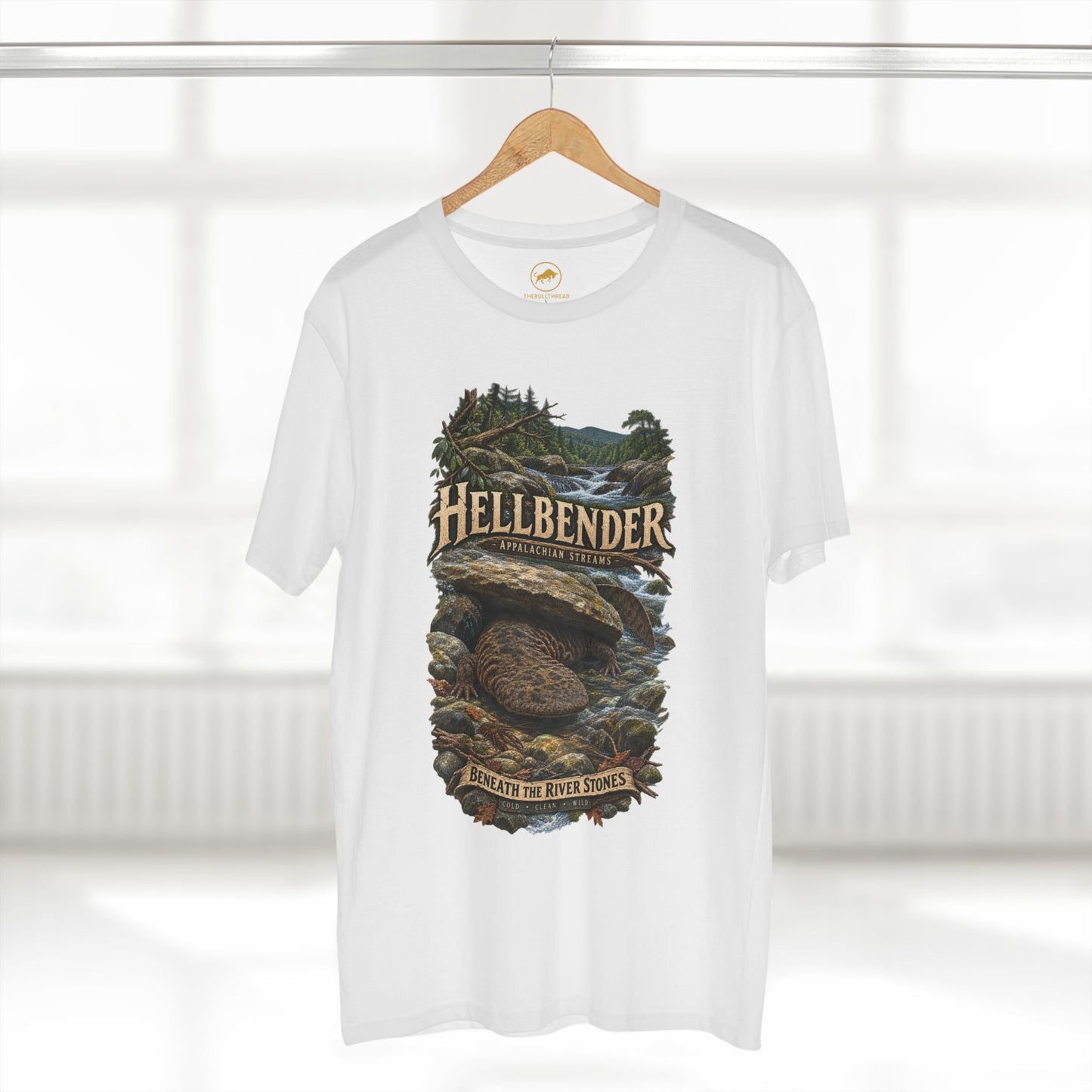 Eastern Hellbender Shirt, Appalachian Wildlife Tee, Salamander Nature Graphic T-Shirt