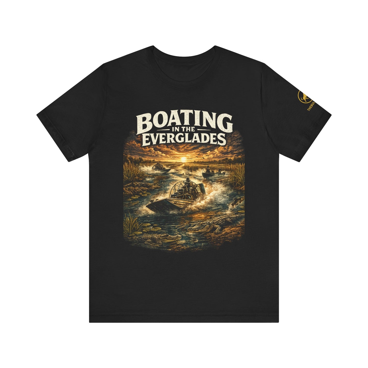 Florida Everglades Shirt Boating in the Everglades Airboat Shirt Alligator Shirt South Florida Tee Wildlife Graphic T-Shirt.