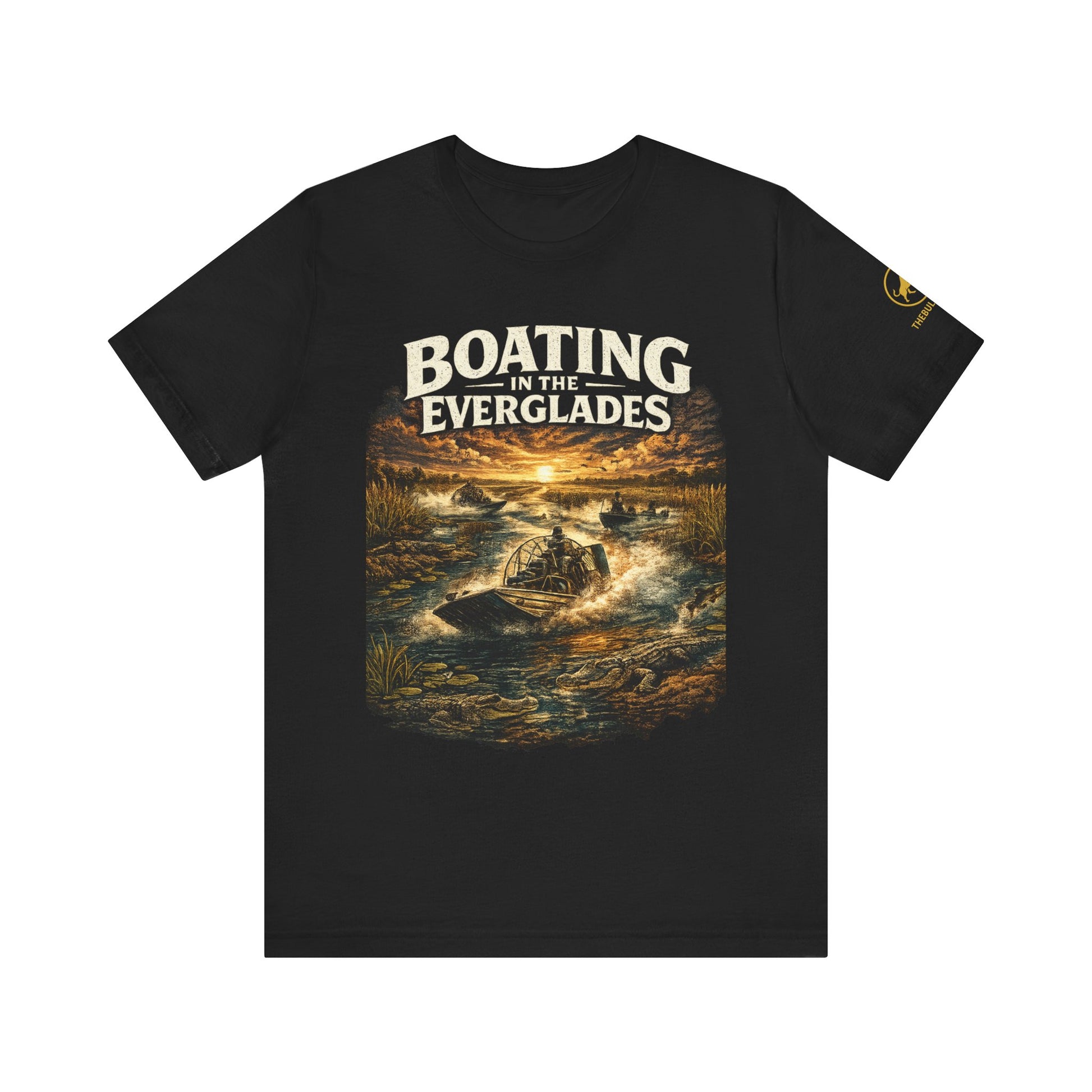 Florida Everglades Shirt Boating in the Everglades Airboat Shirt Alligator Shirt South Florida Tee Wildlife Graphic T-Shirt.
