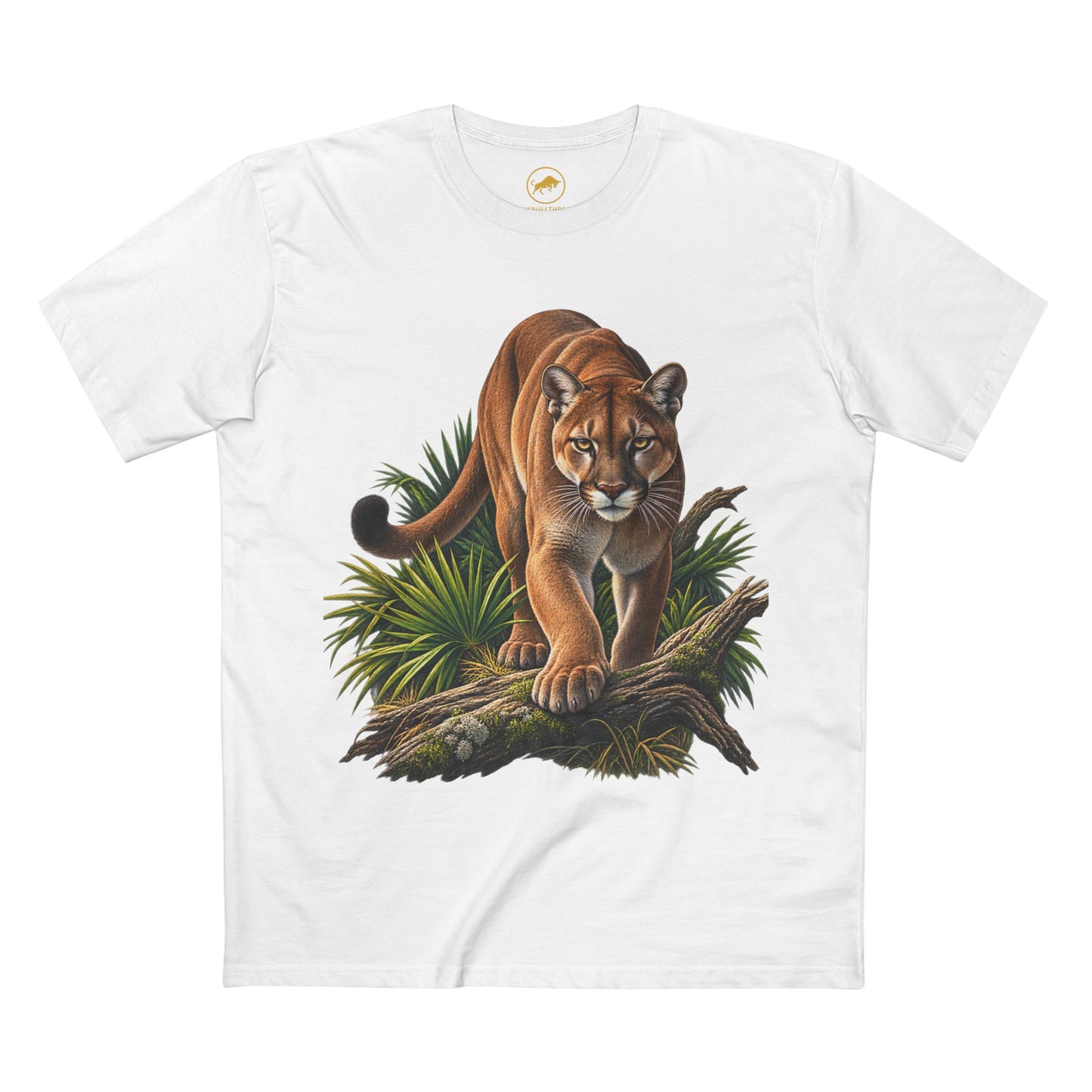 Florida Panther Wildlife Graphic T Shirt Realistic Big Cat Nature Tee Florida Wildlife Outdoor Animal Lover Shirt.