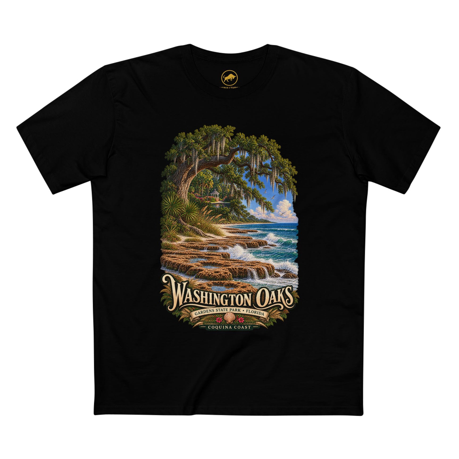 Washington Oaks Gardens State Park T Shirt, Palm Coast Florida Coquina Coast Tee.