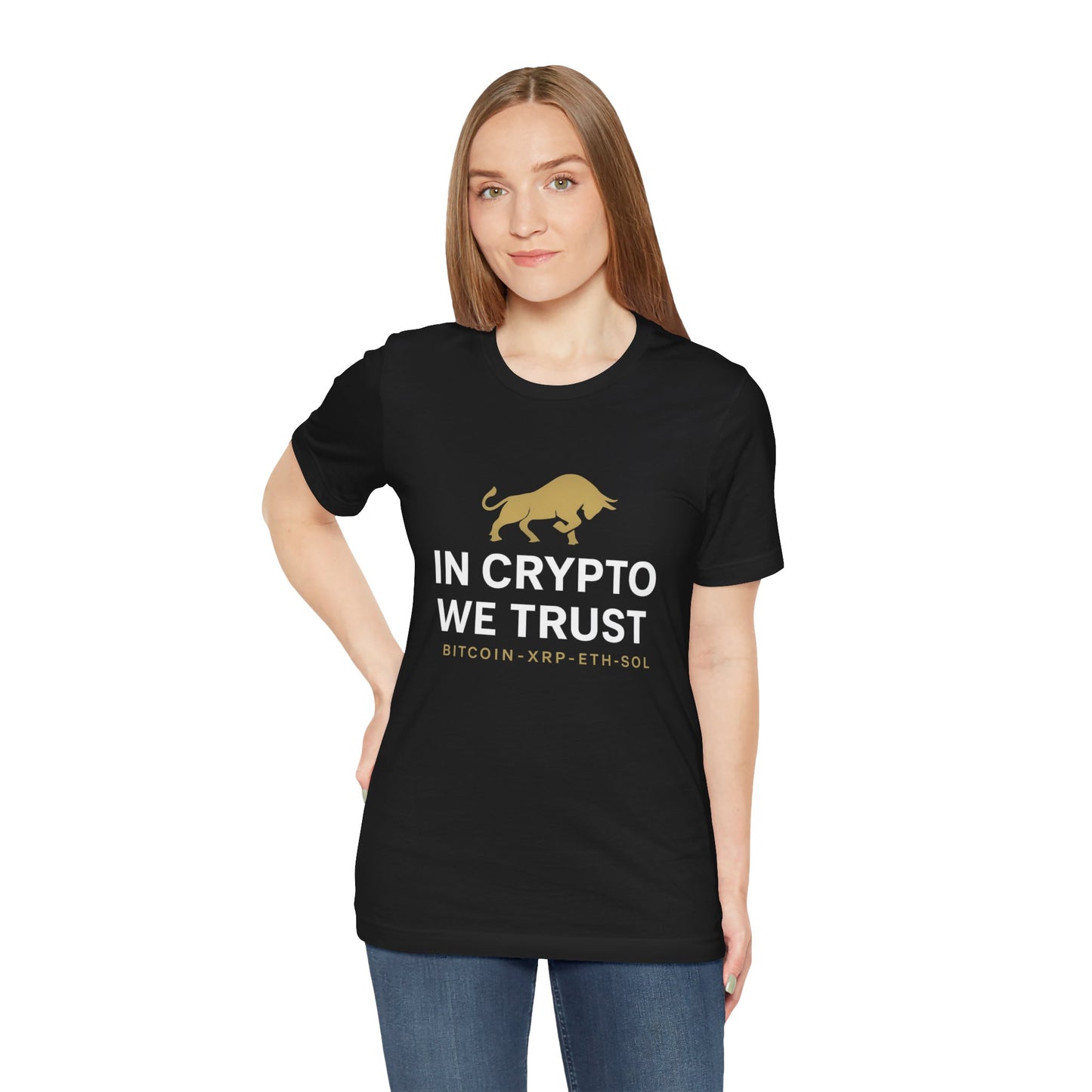Premium Crypto Investor Shirt – In Crypto We Trust Bull Design by TheBullThread