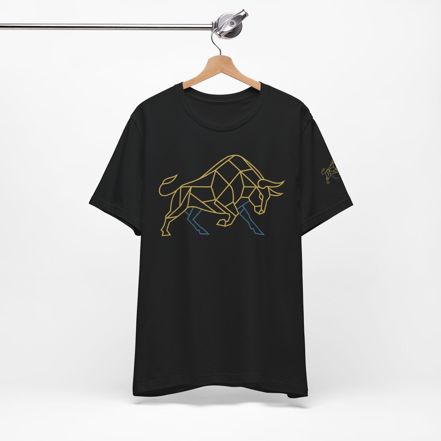Premium Minimalist Crypto T-Shirt - Geometric Bull Graphic Inspired by Bitcoin & XRP by TheBullThread