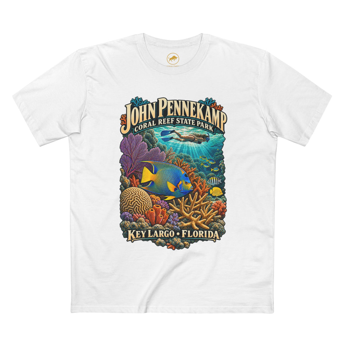 John Pennekamp Coral Reef State Park Shirt - Key Largo Snorkeling Graphic Tee.
