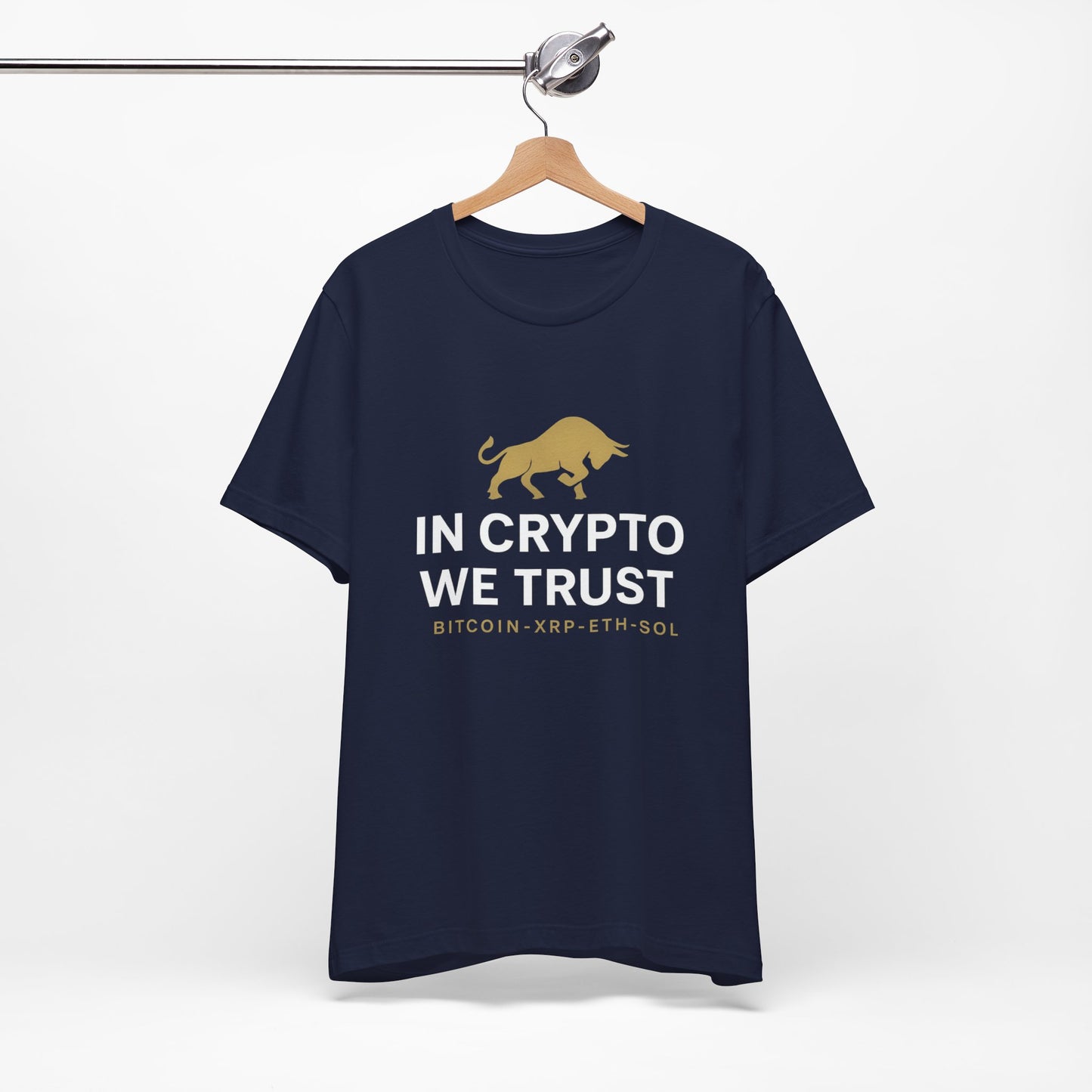 Premium Crypto Investor Shirt – In Crypto We Trust Bull Design by TheBullThread