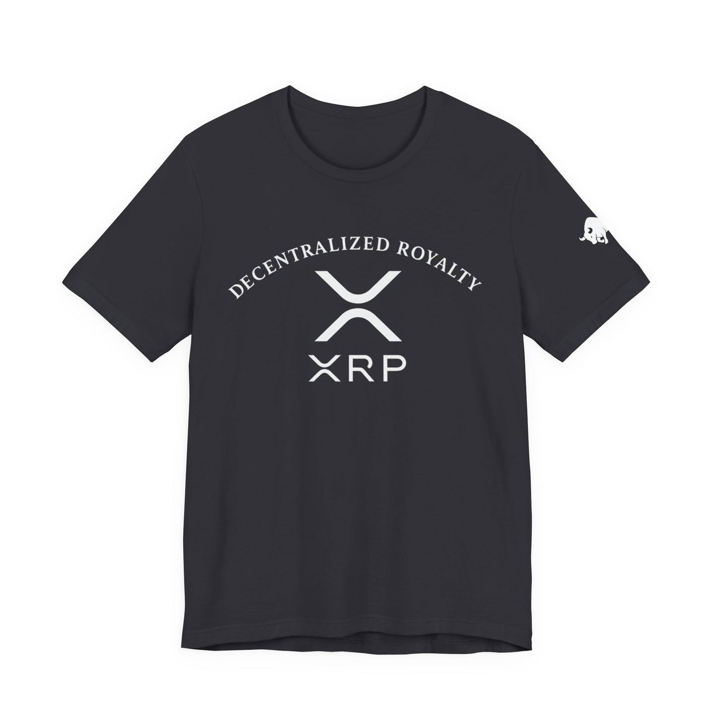 Premium XRP Investor Shirt - Decentralized Royalty Bull Sleeve Design by TheBullThread