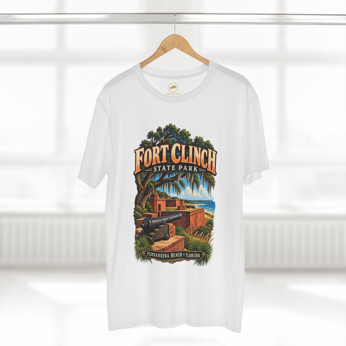 Fort Clinch State Park Shirt, Fernandina Beach Florida Historic Cannon Graphic Tee.