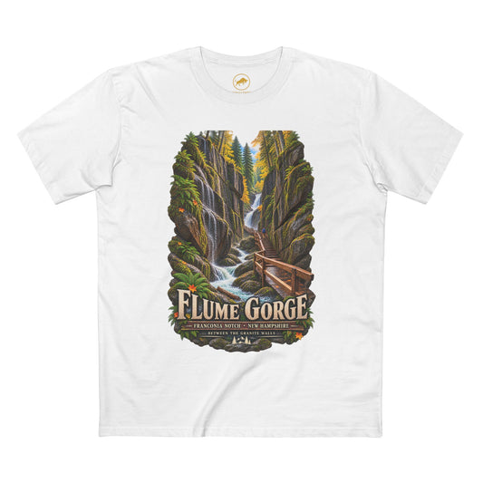 Flume Gorge Shirt, Franconia Notch New Hampshire Tee, White Mountains Hiking Gift, New England Travel T-Shirt.