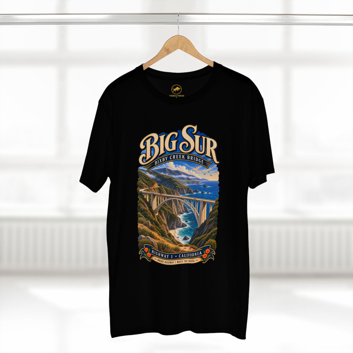 Big Sur Bixby Creek Bridge T-Shirt | California Coast Highway 1 Travel Tee.