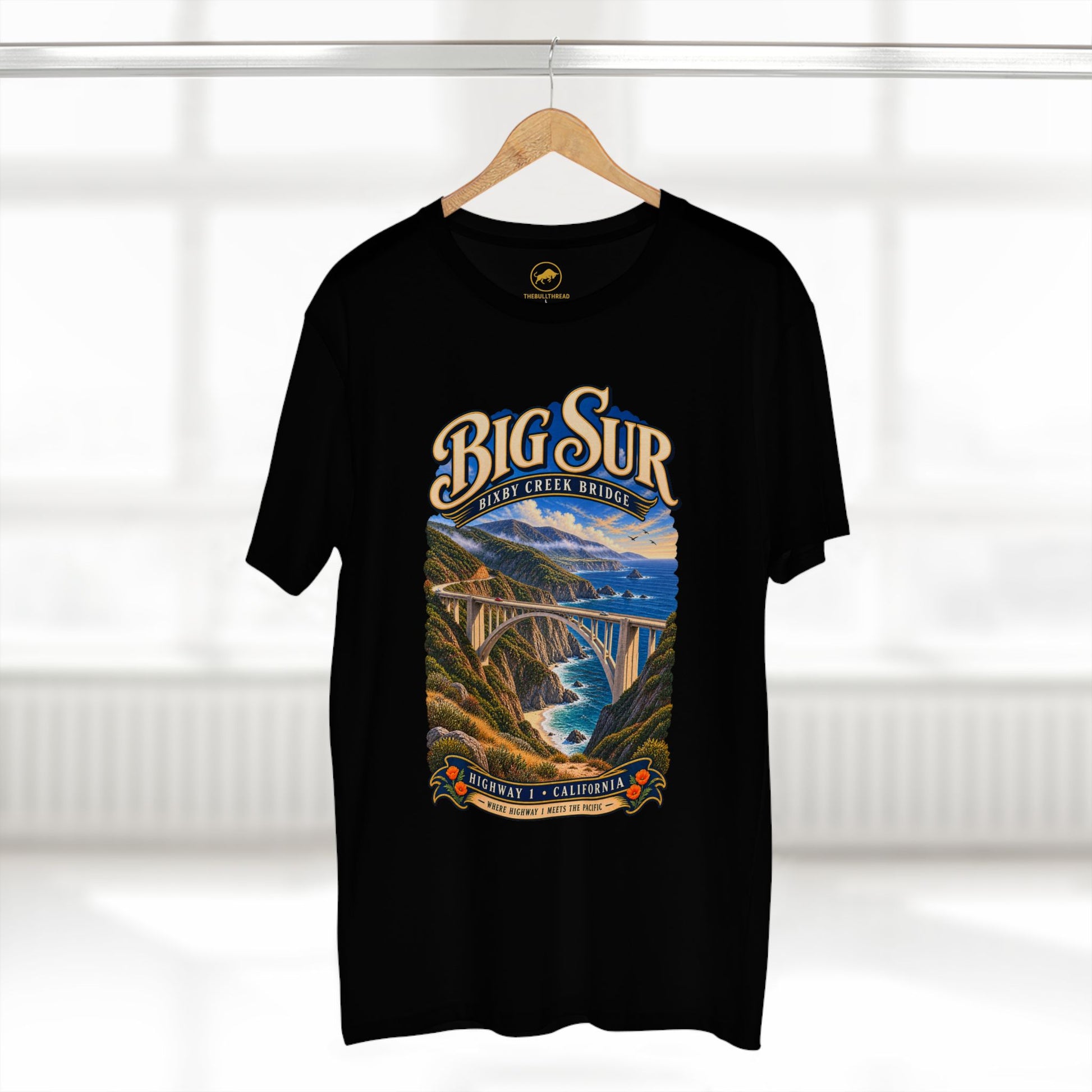 Big Sur Bixby Creek Bridge T-Shirt | California Coast Highway 1 Travel Tee.