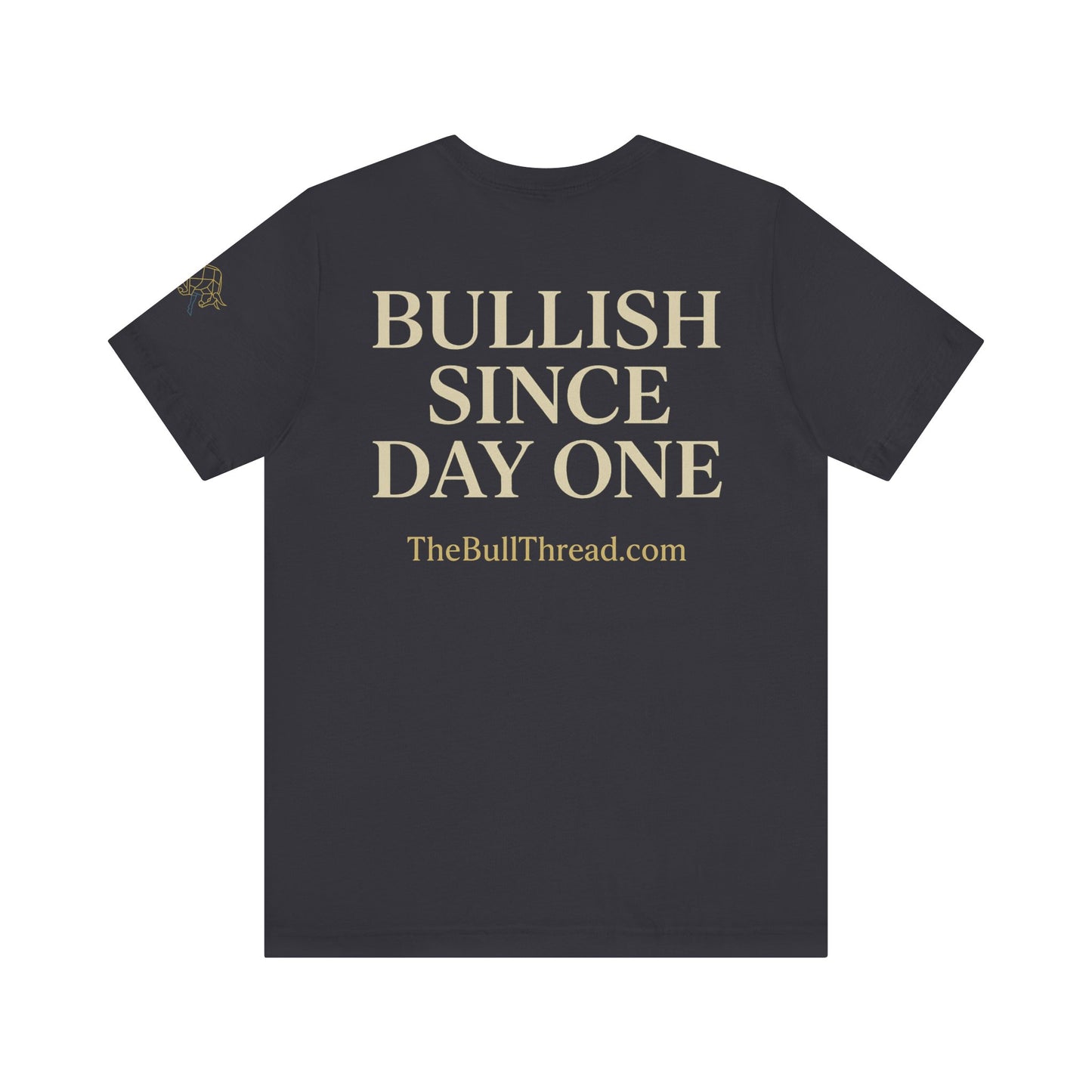 Premium Minimalist Crypto T-Shirt - Geometric Bull Graphic Inspired by Bitcoin & XRP by TheBullThread