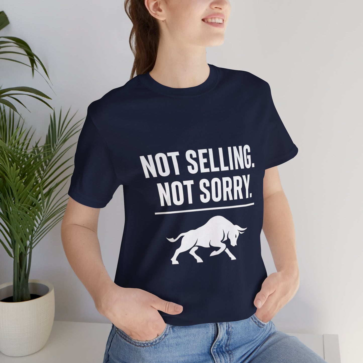 Premium Crypto Investor Shirt - Not Selling, Not Sorry Bull Market Tee by TheBullThread