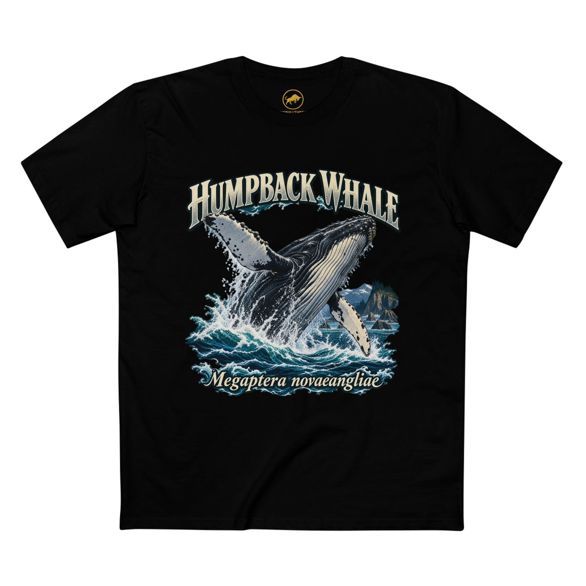 Humpback Whale Shirt, Breaching Ocean Wildlife Tee.