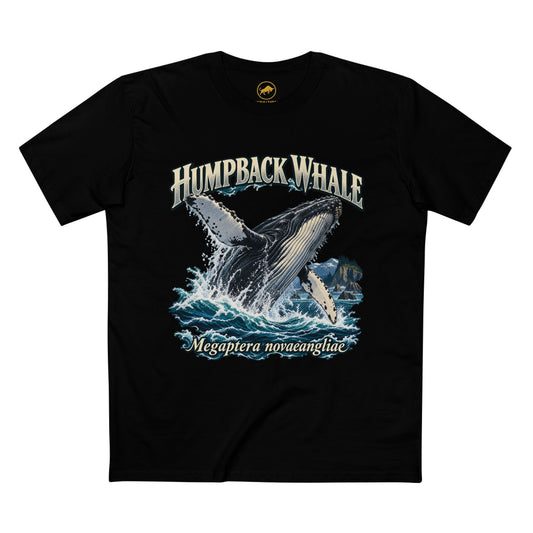 Humpback Whale Shirt, Breaching Ocean Wildlife Tee.
