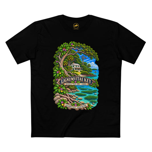 Lignumvitae Key Botanical State Park T-Shirt, Vintage Florida Keys Heritage Tee, Islamorada Florida.
