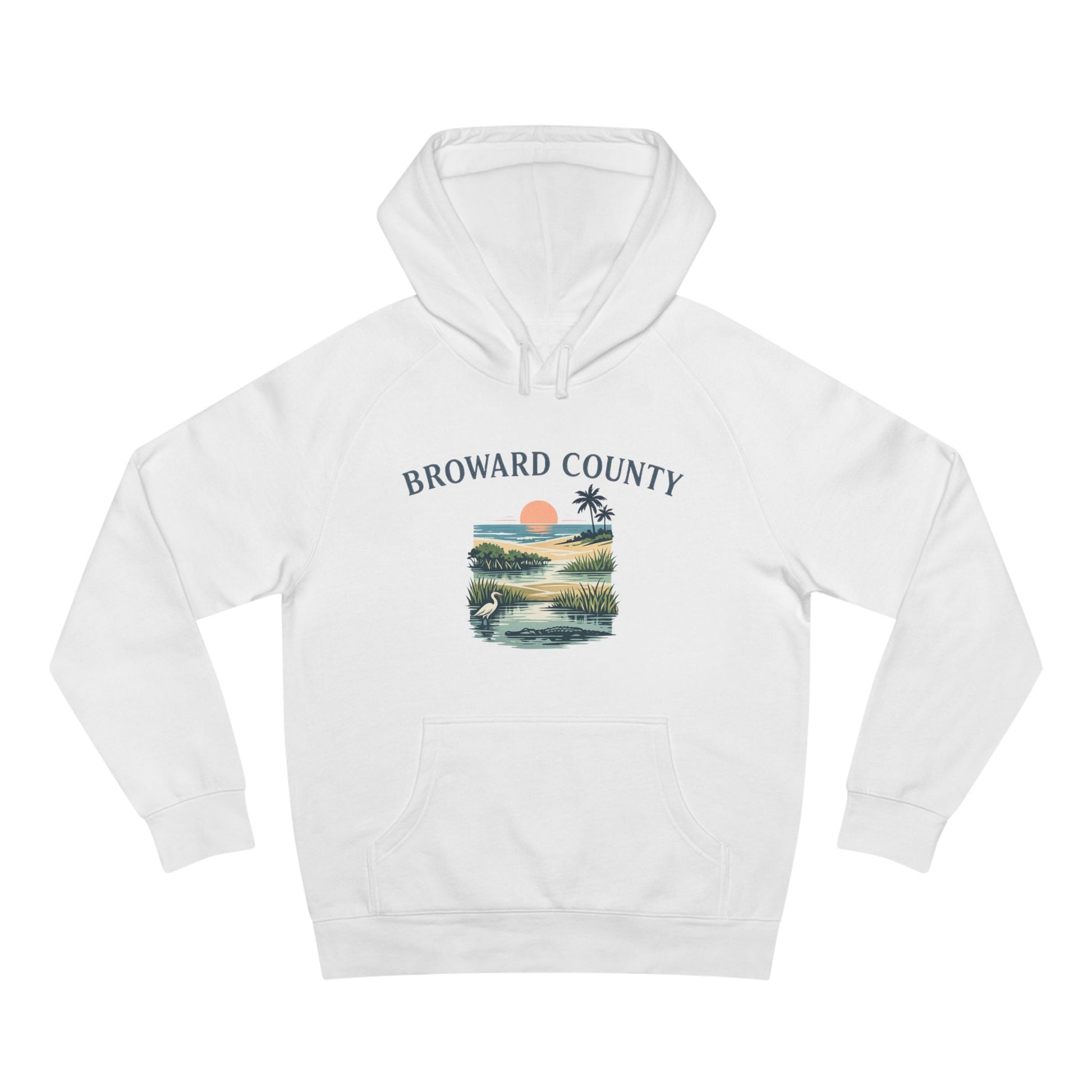 Broward County Florida Hoodie - Everglades to Ocean Nature Tee, South Florida Graphic T Shirt, Coastal Art Gift, Mangrove Sunset Shirt.