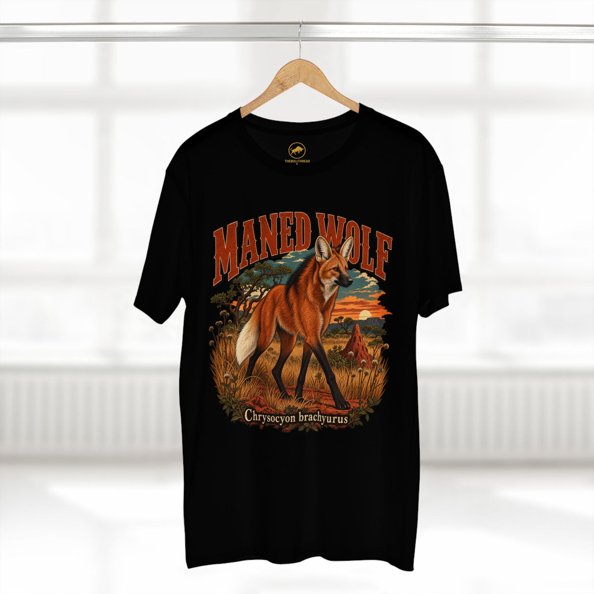 Maned Wolf Shirt, Brazilian Cerrado Wildlife Tee, Chrysocyon Brachyurus Canid Gift