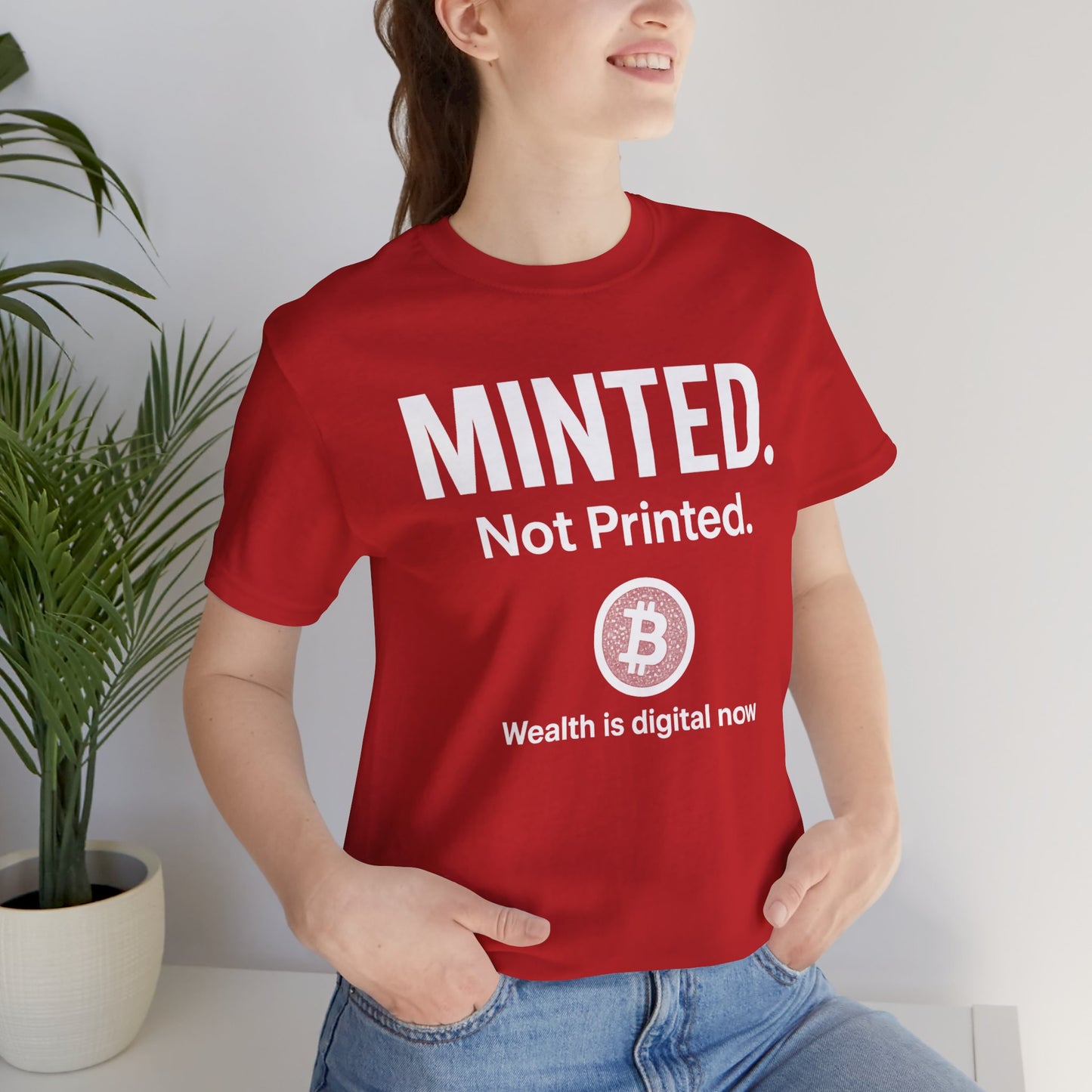 Premium Bitcoin Crypto T-Shirt - Minted Not Printed Clean Streetwear by TheBullThreadi